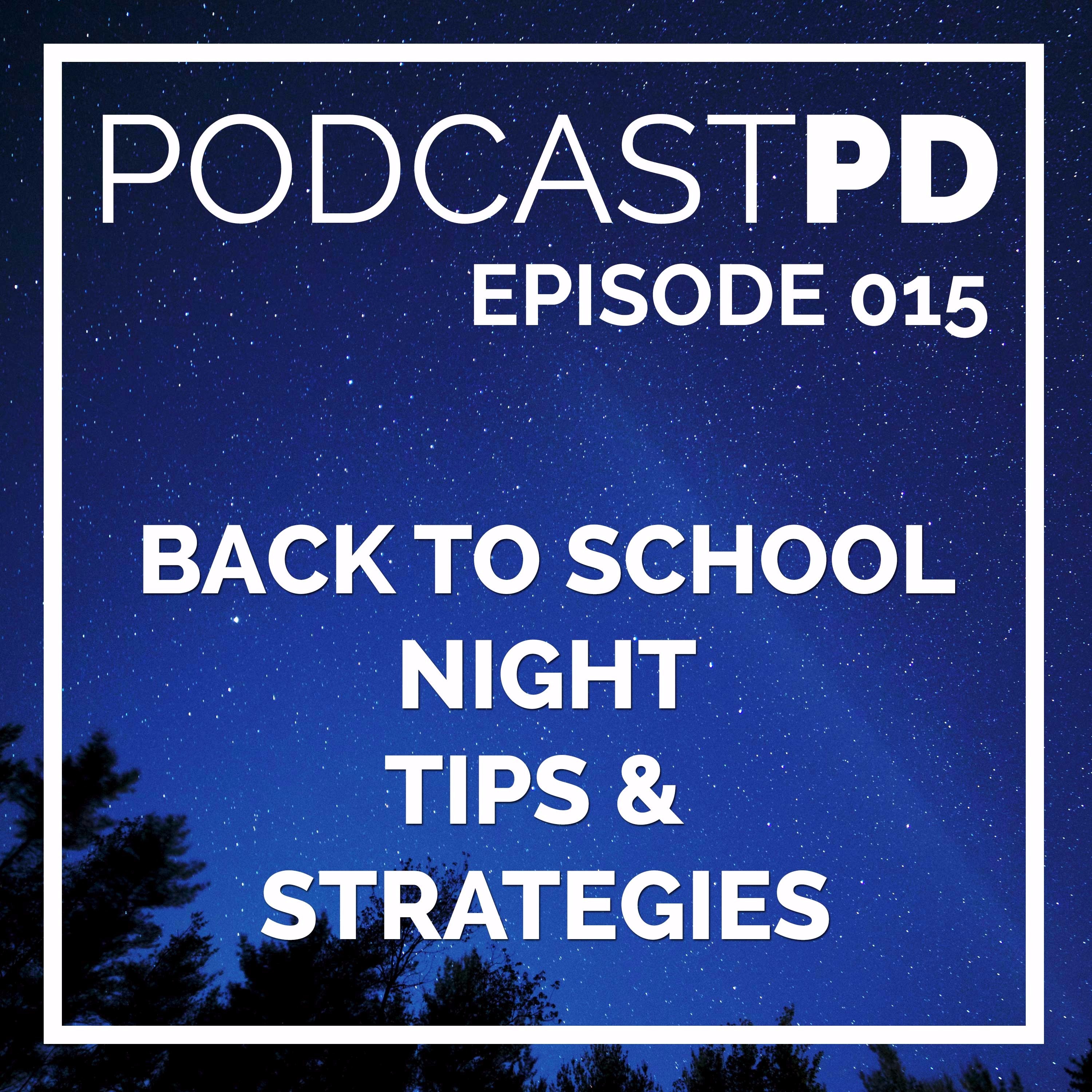 Back to School Night Tips and Strategies - PPD015 Image