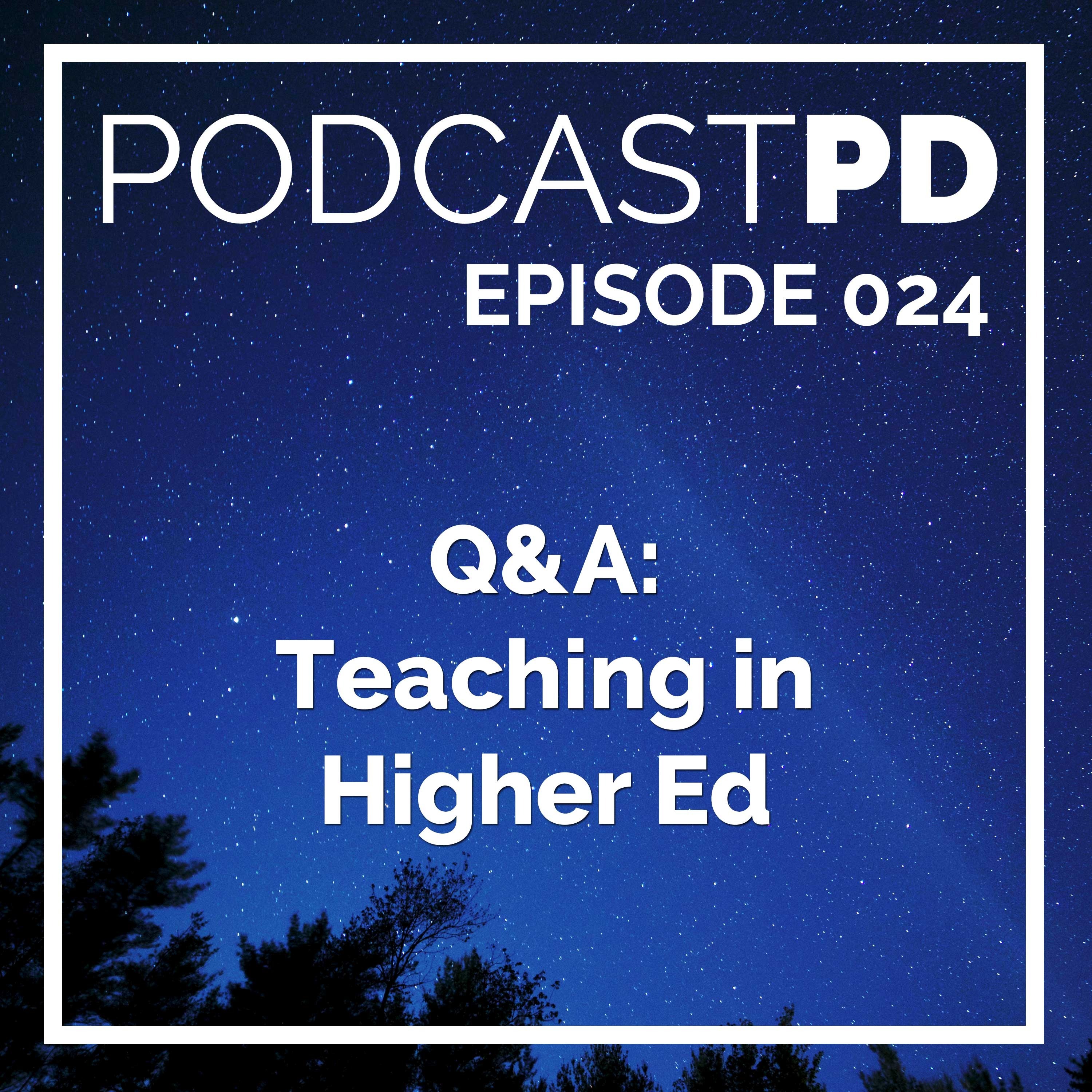 Q&A: Teaching in Higher Ed Image