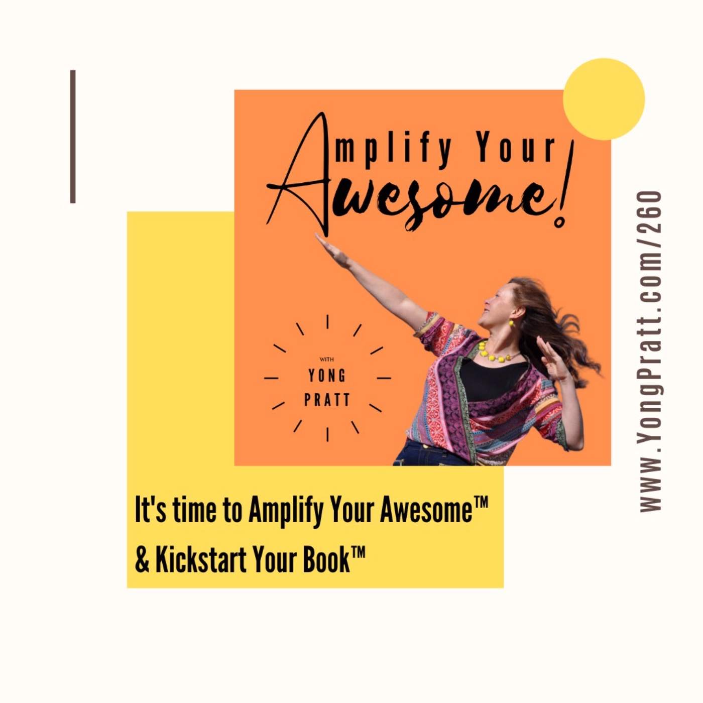 It's time to Amplify Your Awesome™ and Kickstart Your Book™ episode artwork