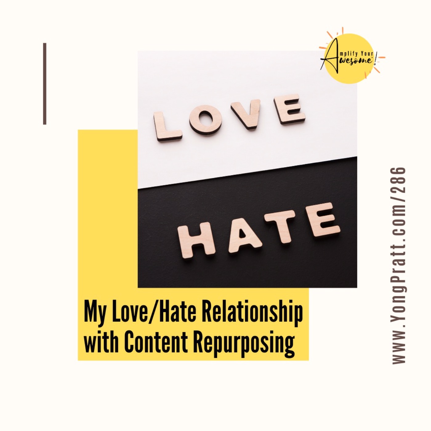 cover art for Dr. Content's Love/Hate Relationship with Content Repurposing