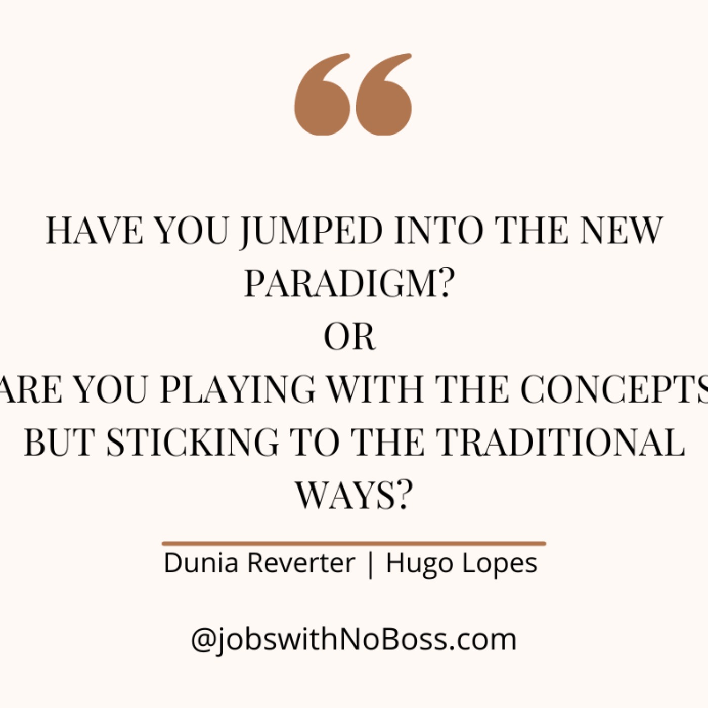 Jobs with No Boss with Dunia Reverter and Hugo Lopes