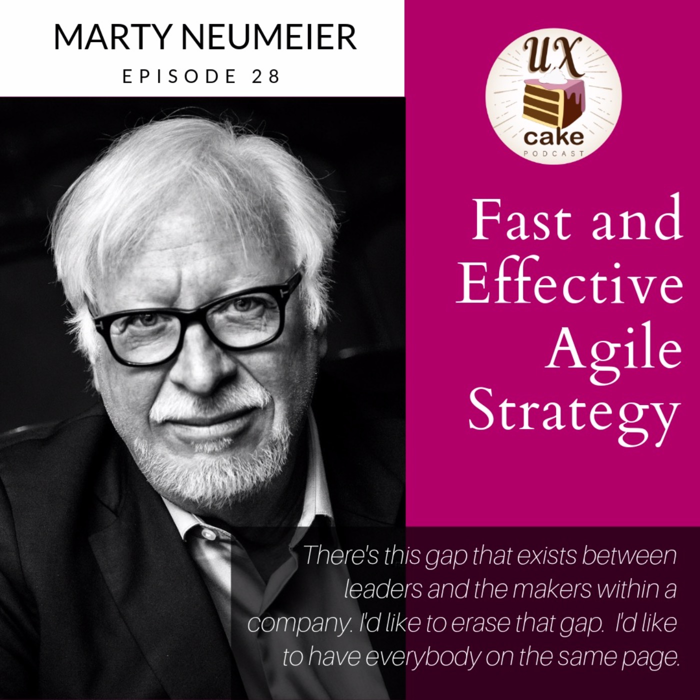 Fast and effective - Agile Strategy with Marty Neumeier - podcast episode cover