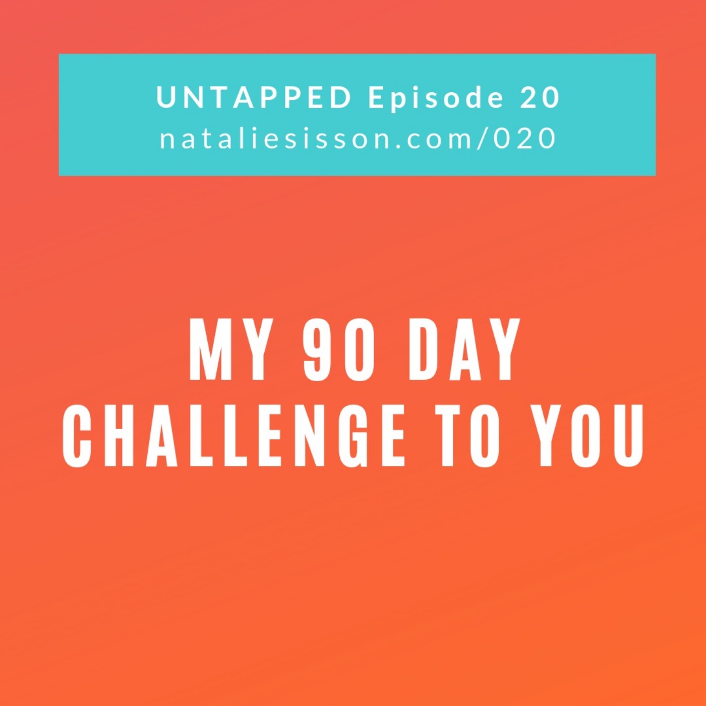 020 - My 90 Day Challenge To You