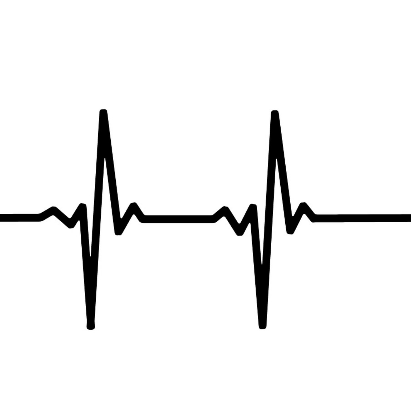 Сердце с линией кардиограммы