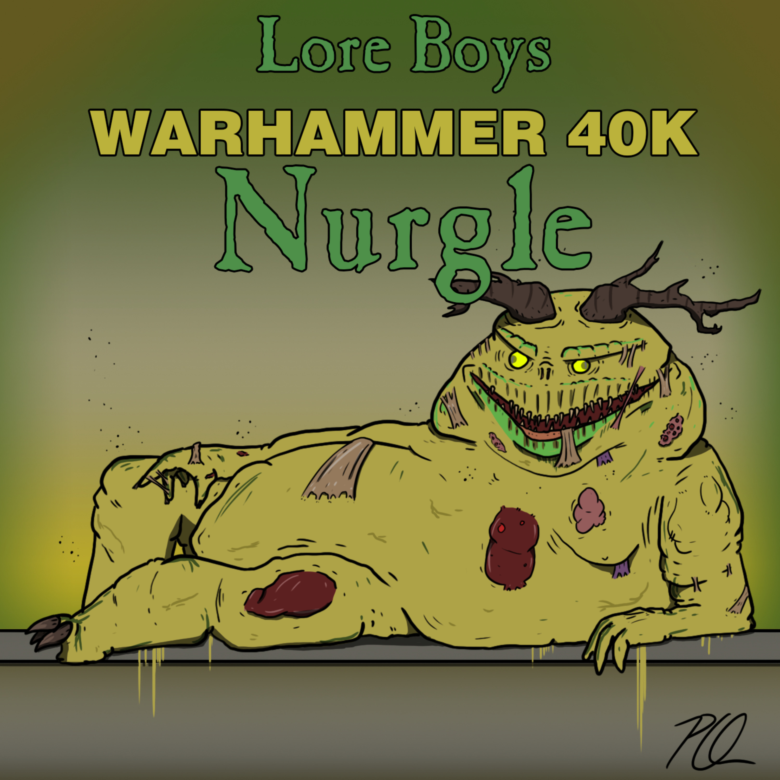 cover art for Warhammer 40K - Nurgle Lore