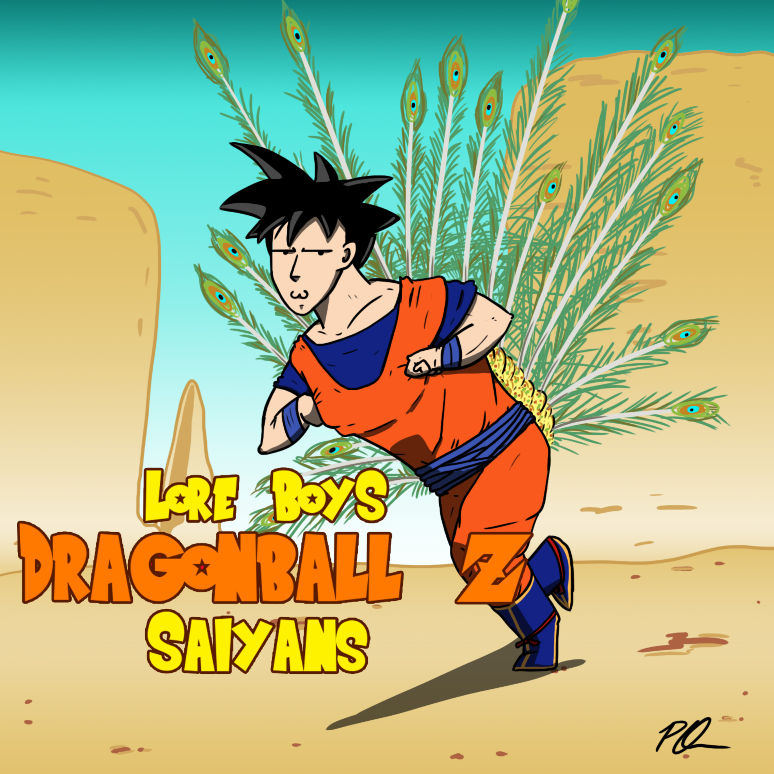 cover art for Dragon Ball Lore - The Saiyans