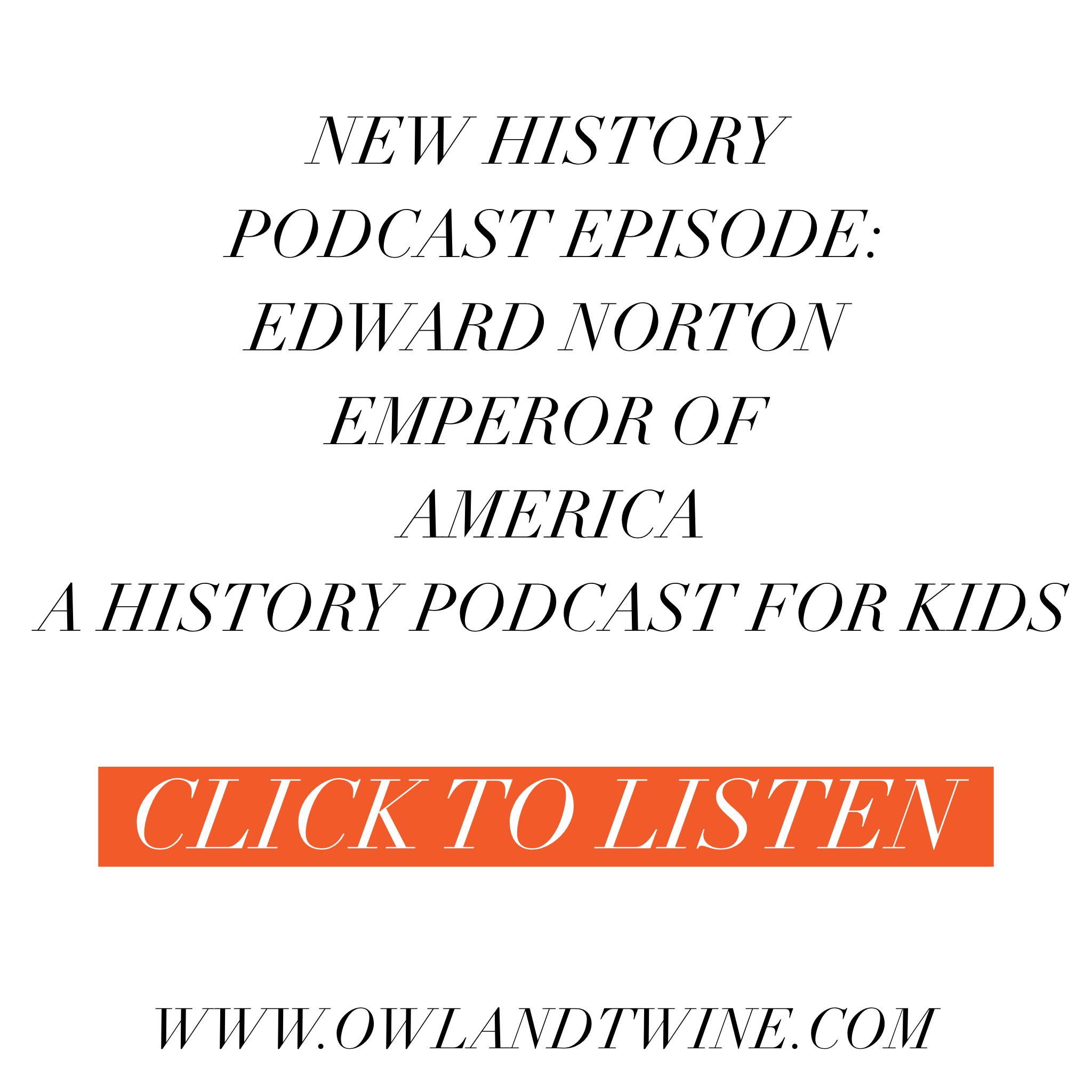 cover of episode Emperor Norton
