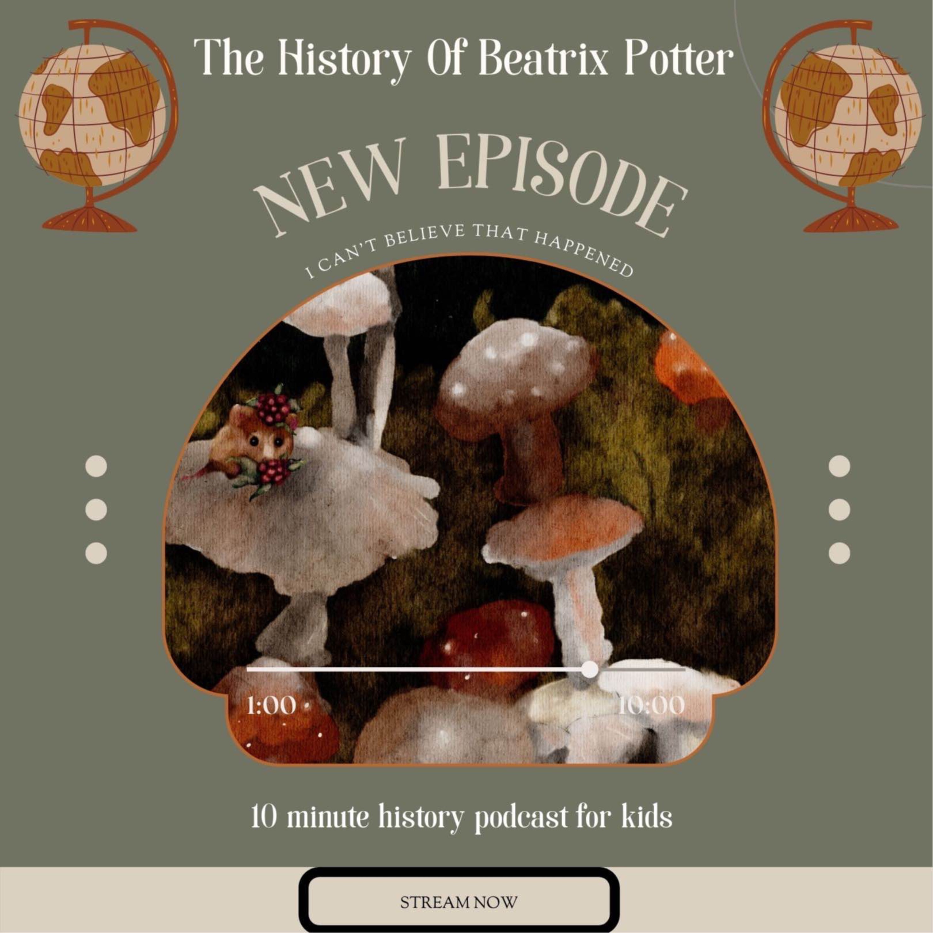 cover of episode Beatrix Potter Children's Book Author, Scientist, and Farmer A Ten Minute Children's History Podcast