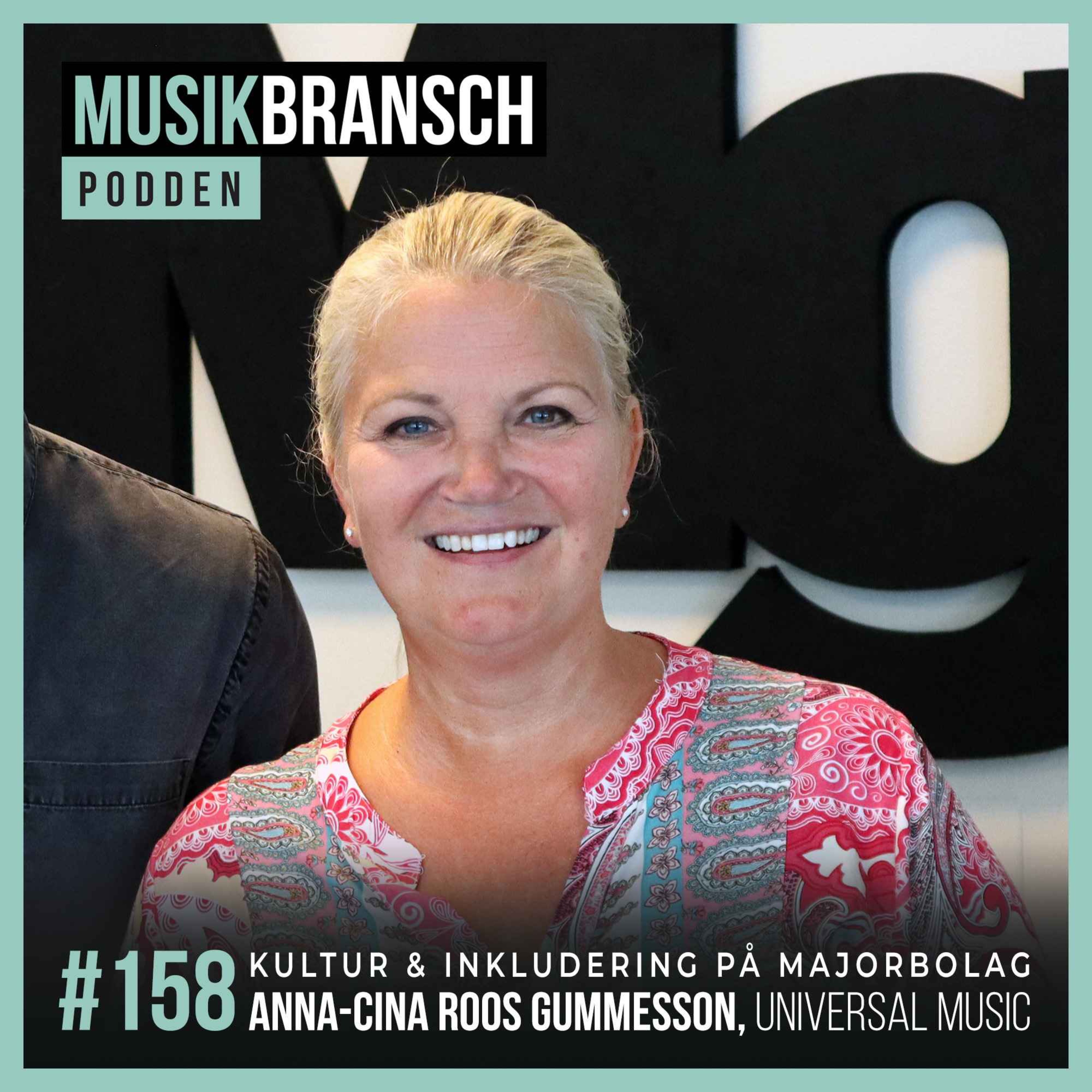 158. Kultur & inkludering på majorbolag - Anna-Cina Roos Gummesson, Universal Music Group [Kort] episode artwork
