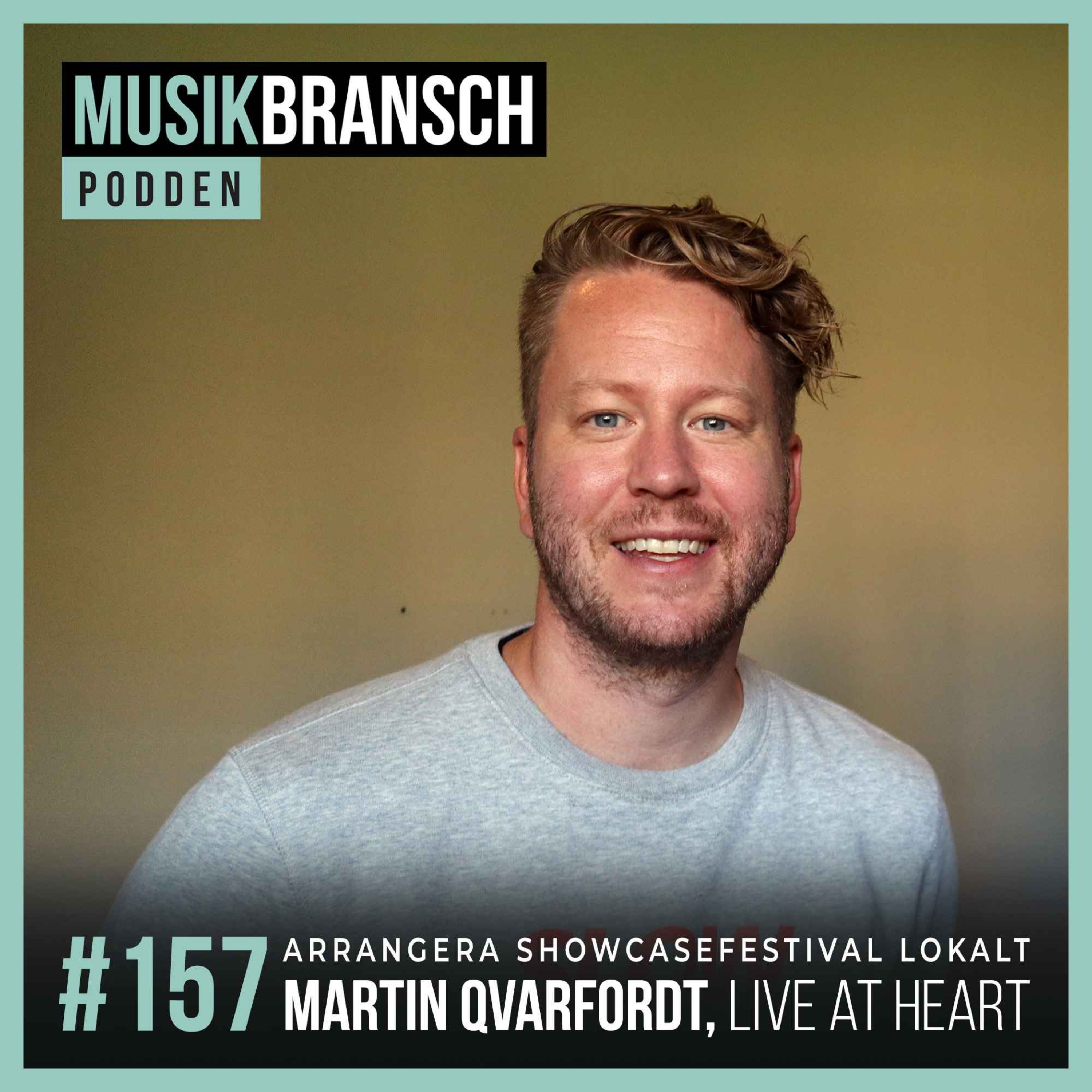 157. Arrangera showcasefestival lokalt - Martin Qvarfordt, Live at Heart [Original] episode artwork
