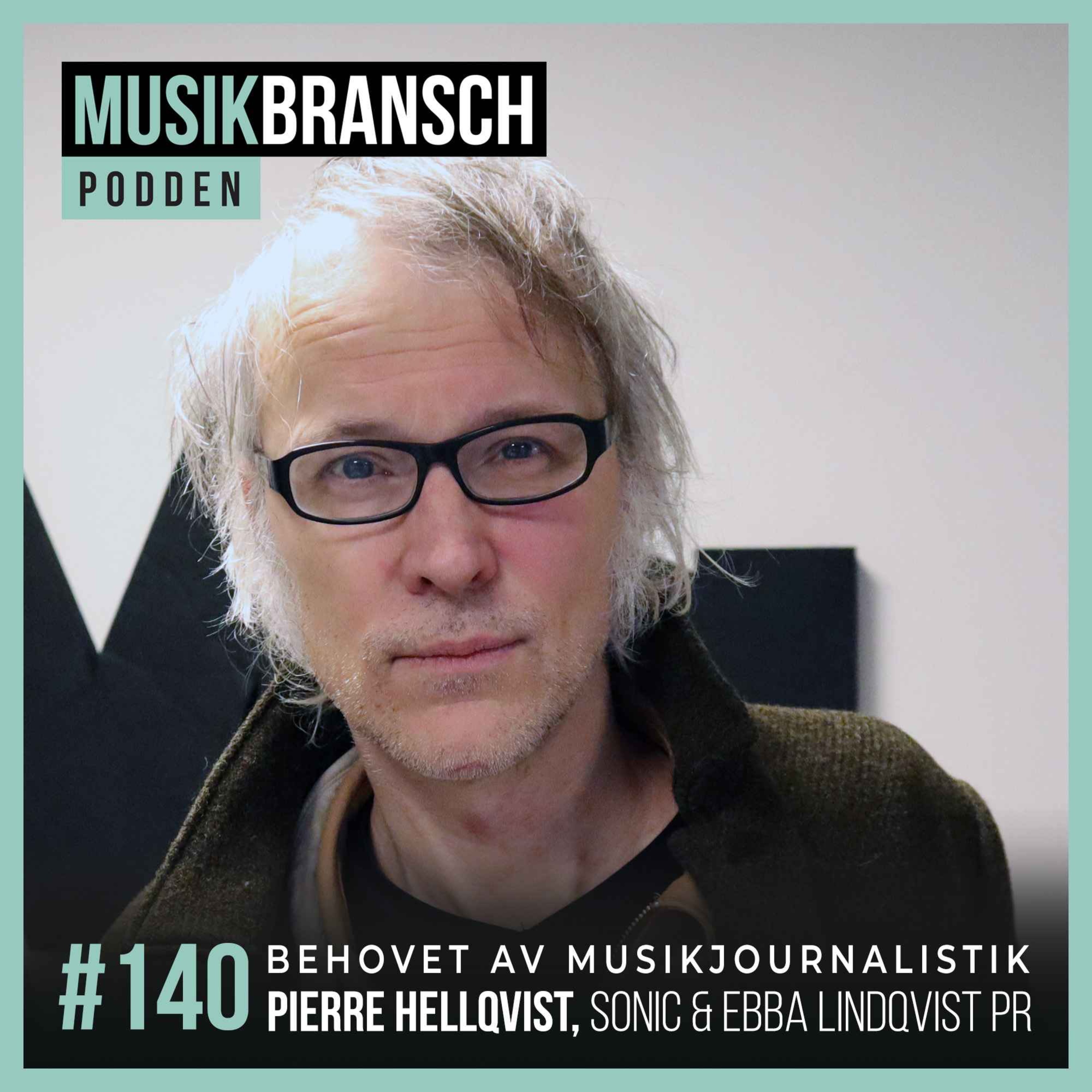 140. Behovet av musikjournalistik - Pierre Hellqvist, Sonic & Ebba Lindqvist PR [Kort] episode artwork