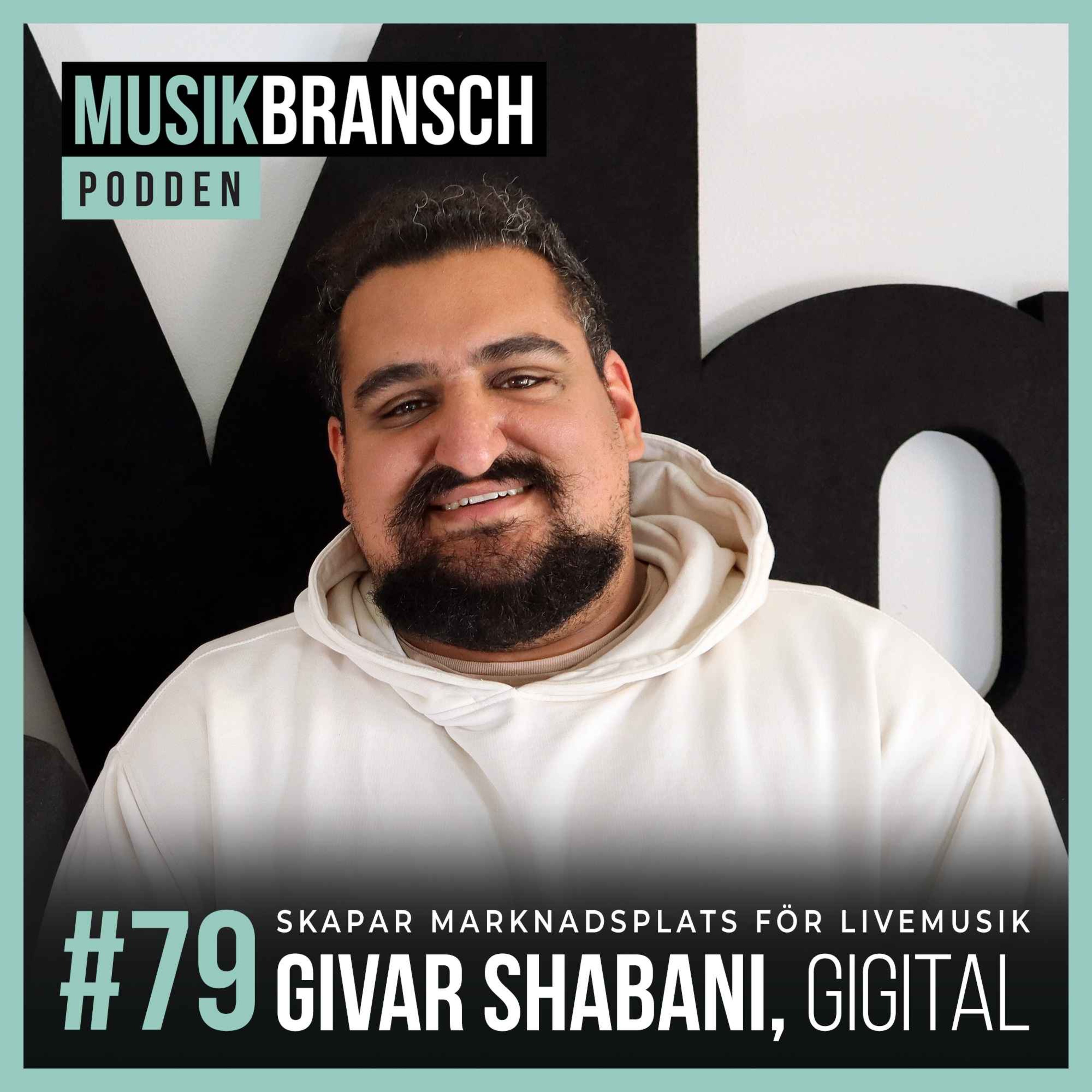 79. Skapar marknadsplats för livemusik - Givar Shabani, Gigital [Original] episode artwork