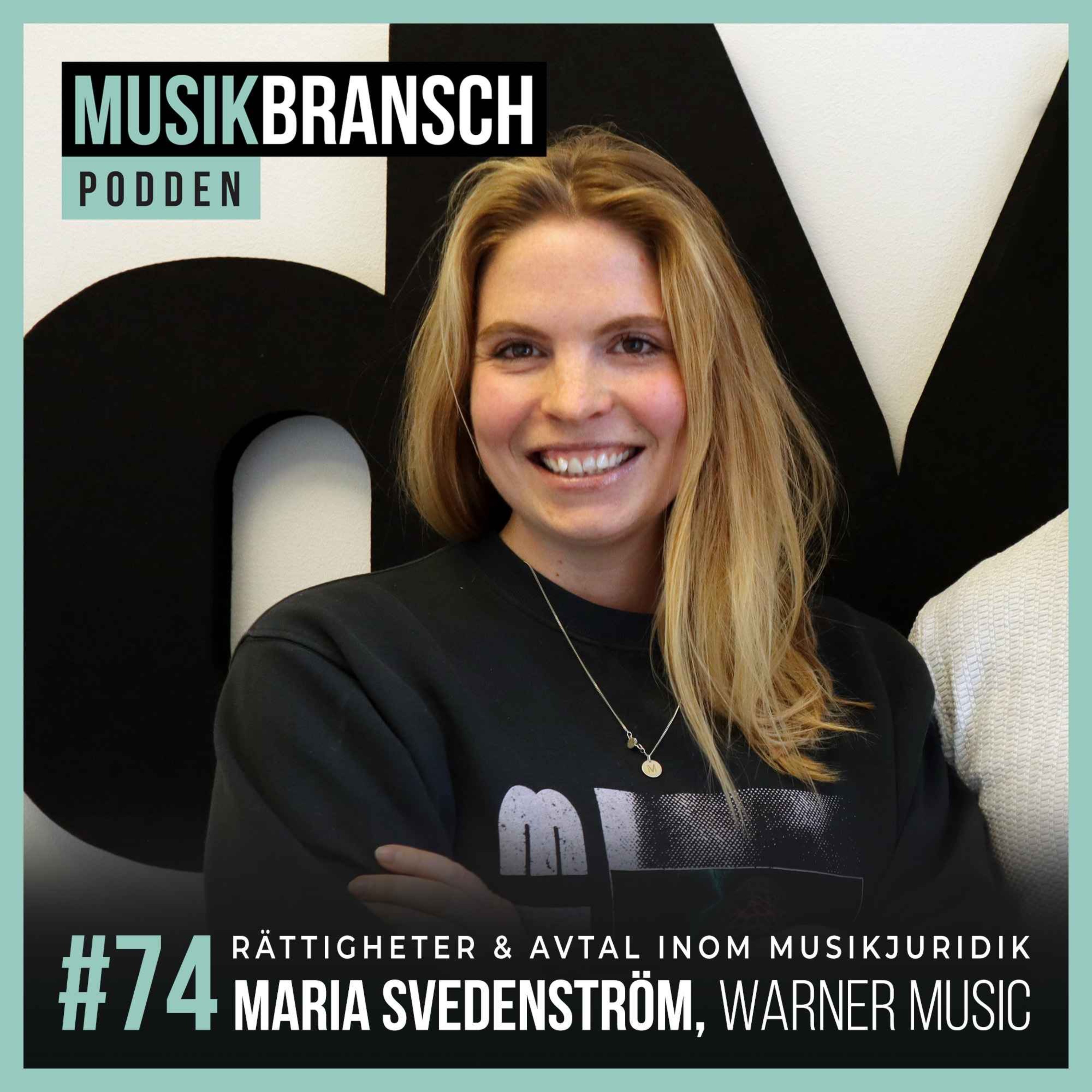 74. Rättigheter & avtal inom musikjuridik - Maria Svedenström, Warner Music [Original] episode artwork