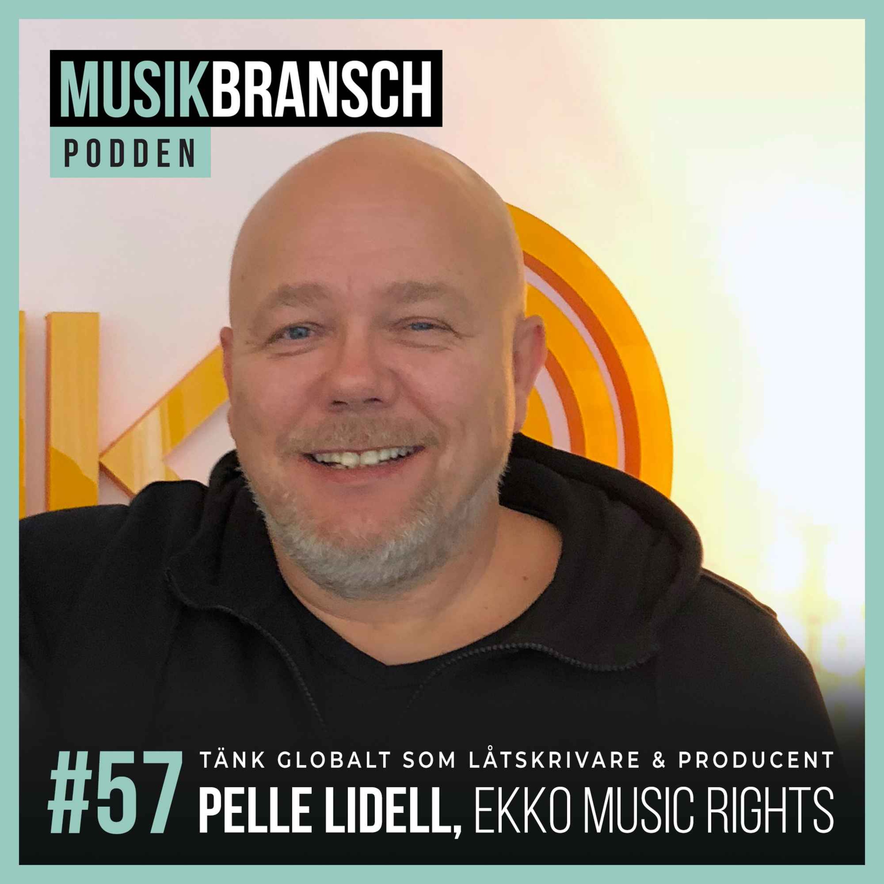 57. Tänk globalt som låtskrivare & producent - Pelle Lidell, EKKO Music Rights episode artwork