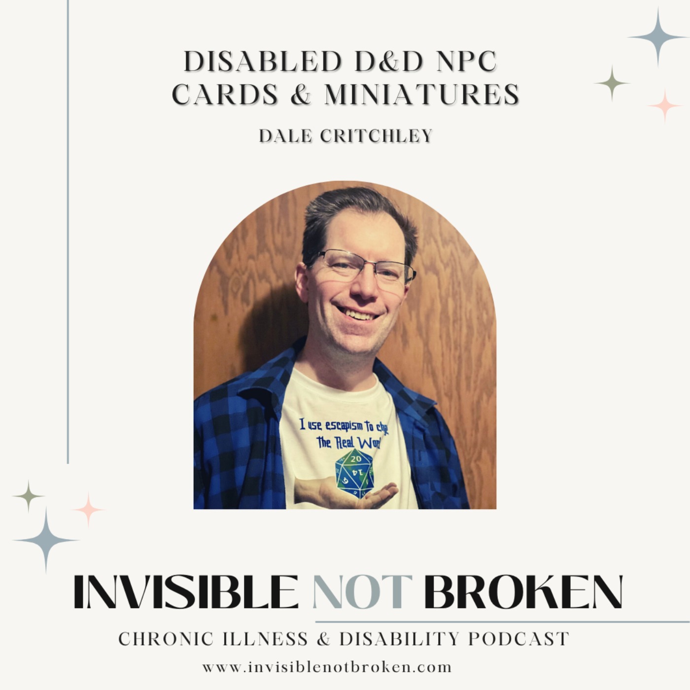 Disabled Dungeons and Dragons NPC Cards & Miniatures: Dale Critchley