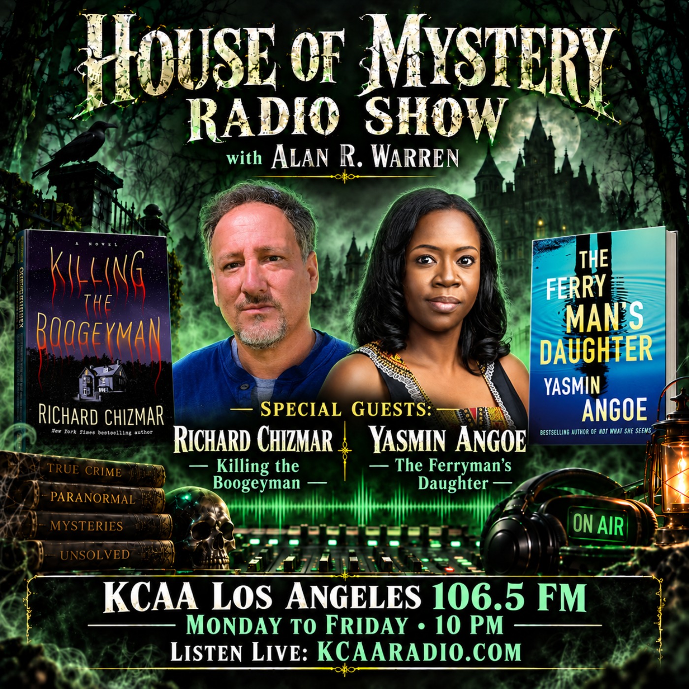 Richard Chizmar (Killing the Boogeyman) & Yasmin Angoe (Ferryman's Daughter) episode artwork