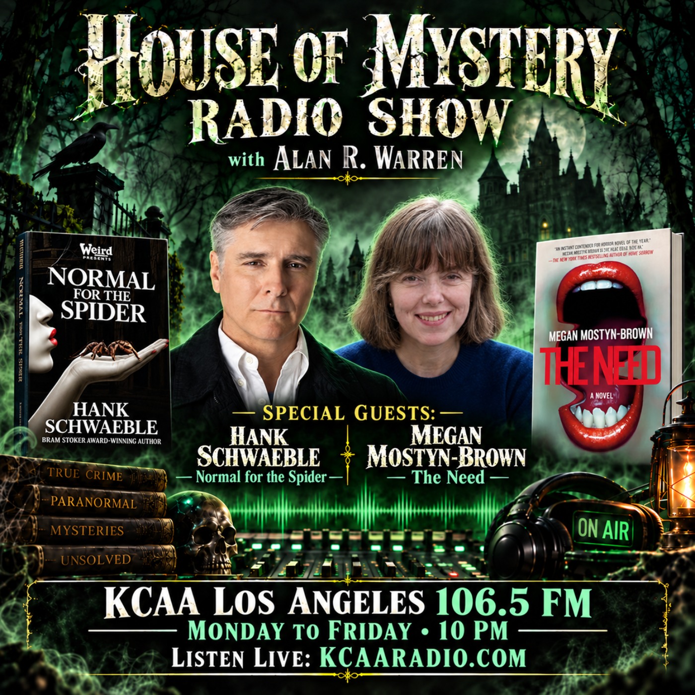 Hank Schwaeble ( Normal for the Spider) & Megan Mostyn-Brown ( The Need) episode artwork
