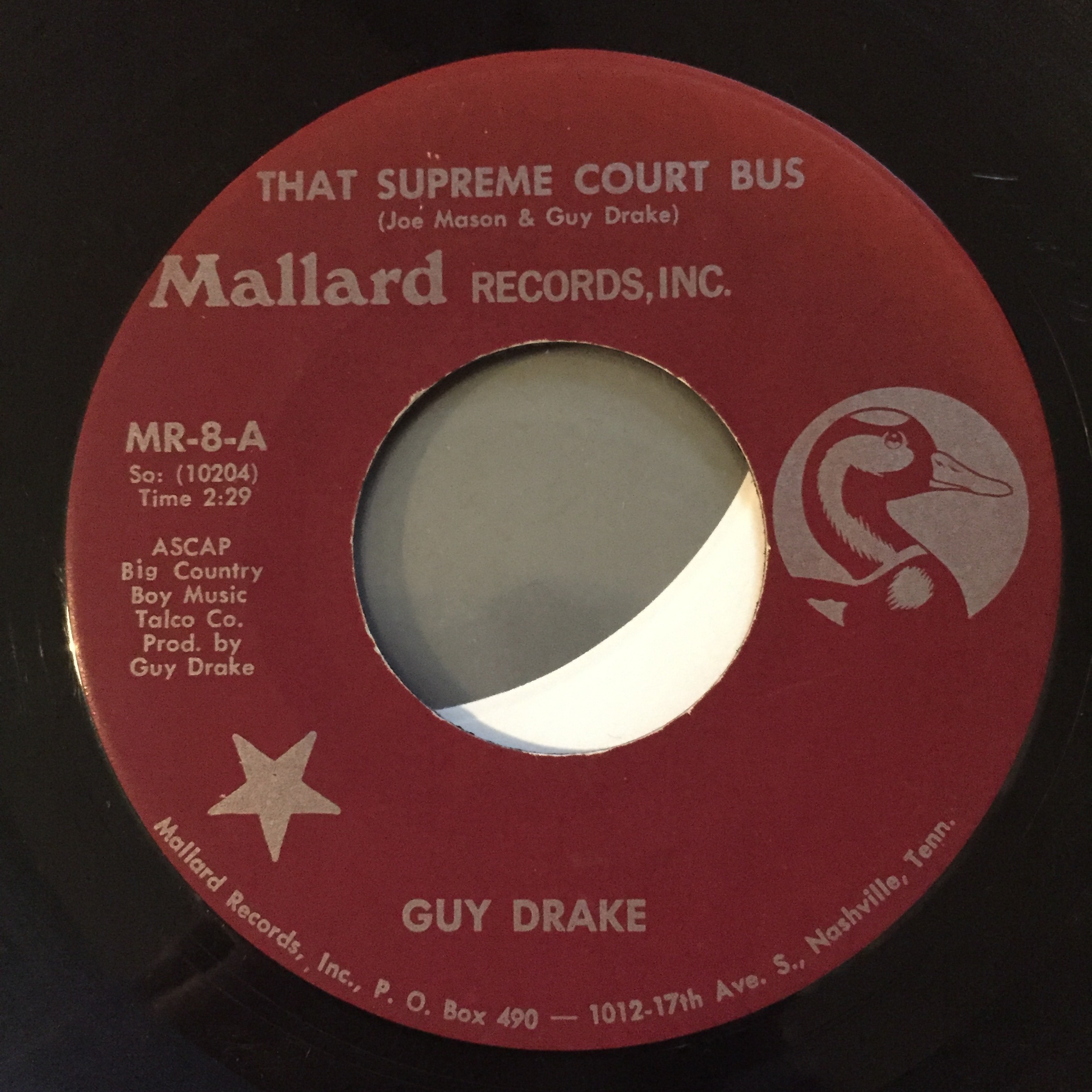 From the Archives 11: Guy Drake, That Supreme Court Bus / School Busin' (1971)