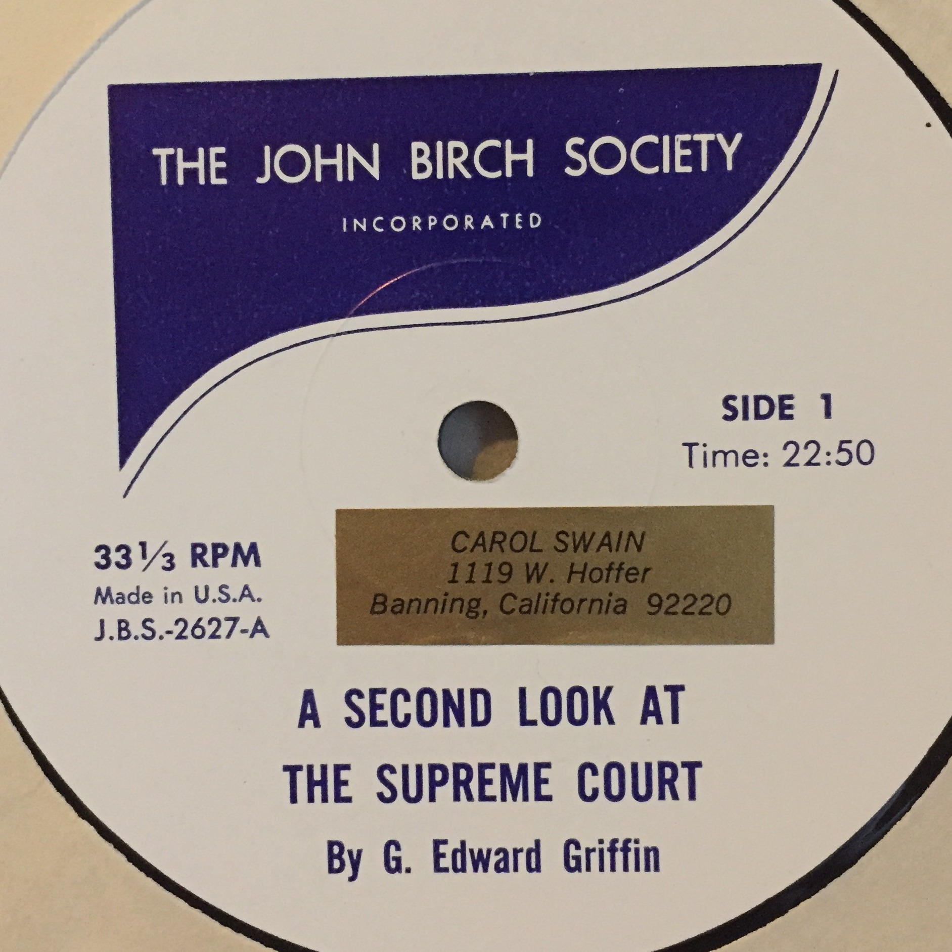 From the Archives 61: G. Edward Griffin, A Second Look at the Supreme Court episode artwork