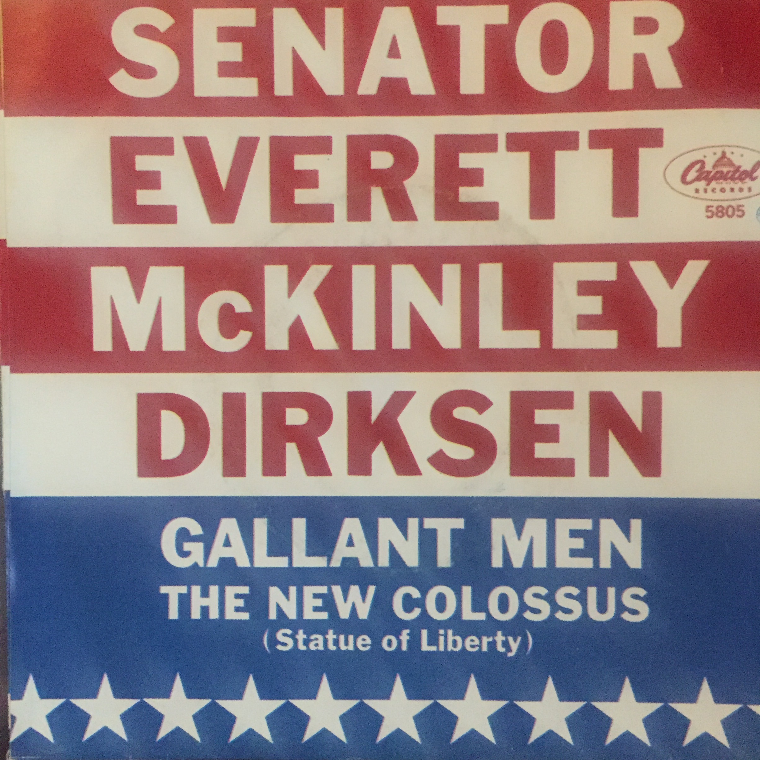 From the Archives 59: Senator Everett McKinley Dirksen, Gallant Men/The New Colossus (Statue of Liberty) (1967 episode artwork