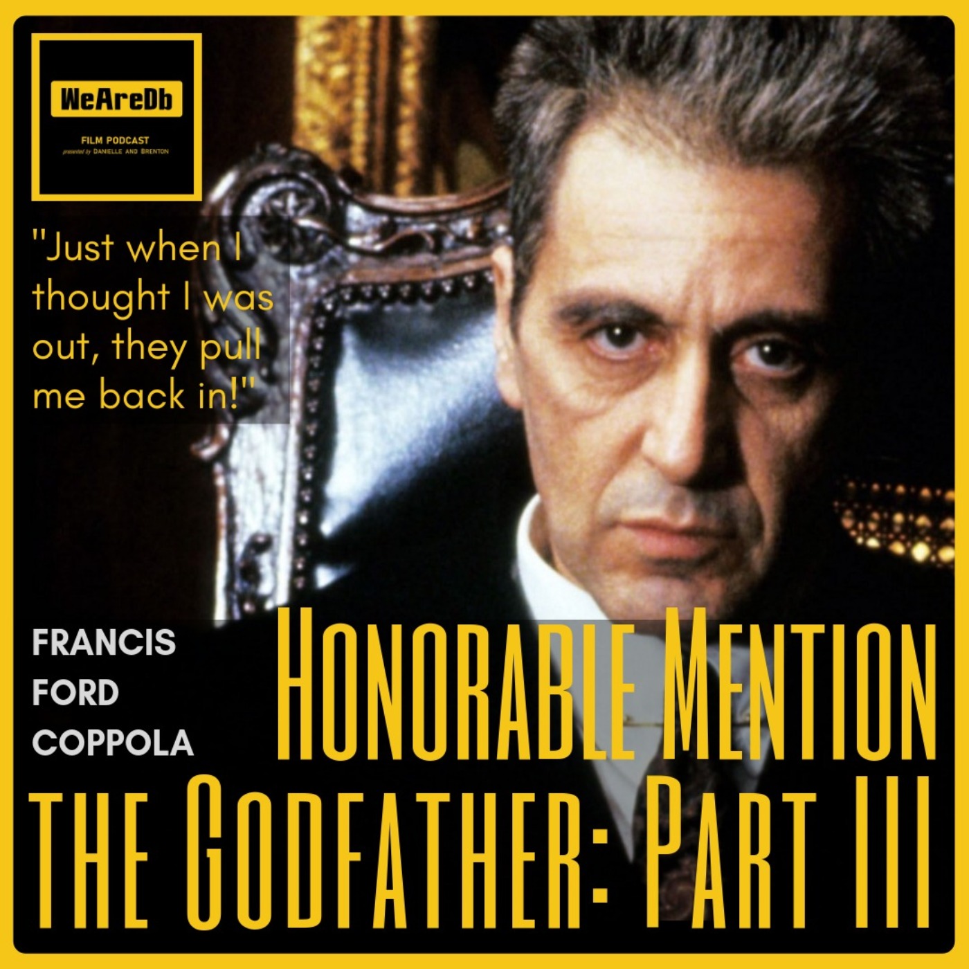 Honorable Mention - The Godfather: Part 3 episode artwork