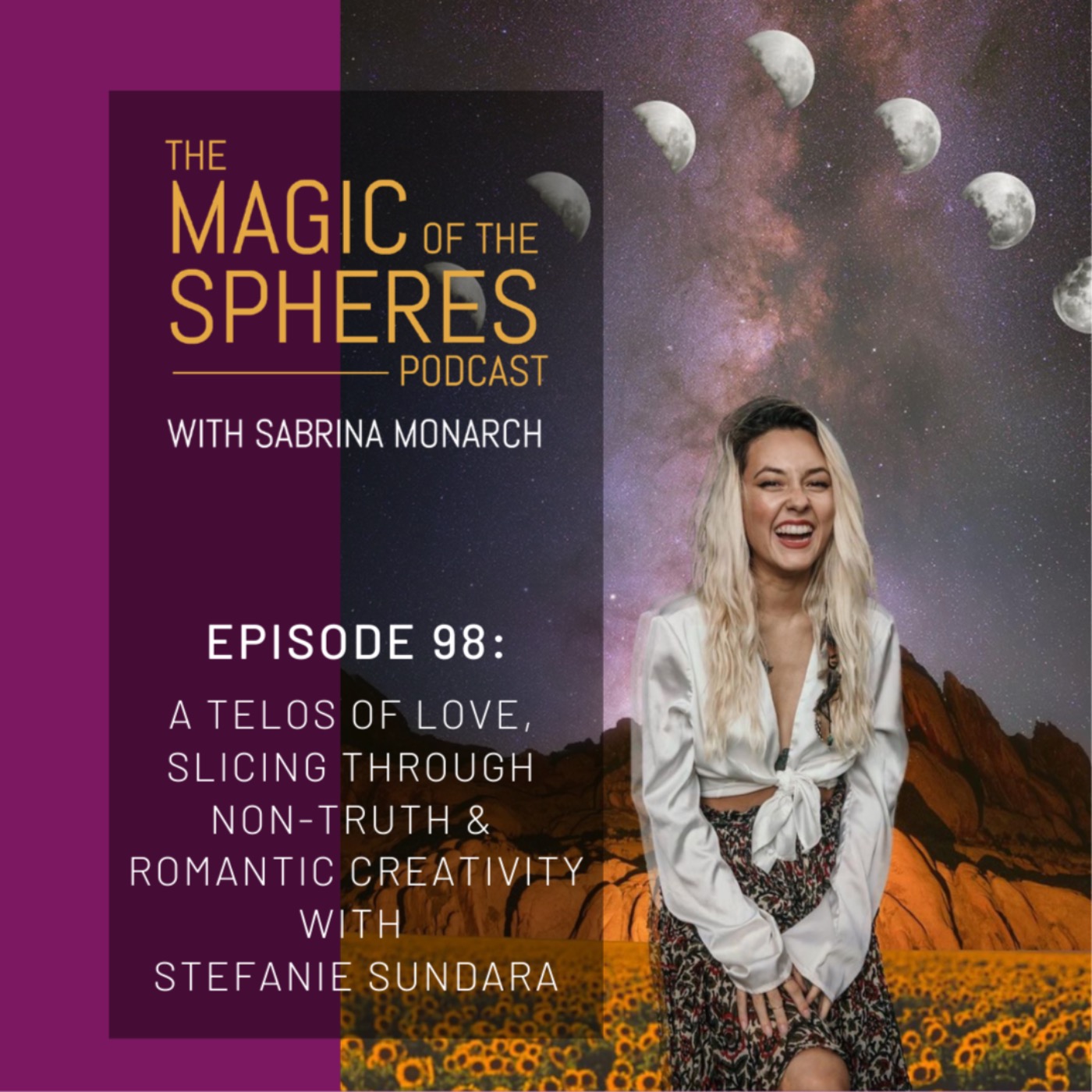 cover art for A Telos of Love, Slicing through Non-Truth & Romantic Creativity with Stefanie Sundara