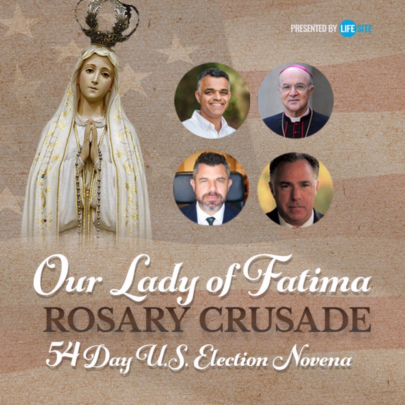 Archbishop Viganò leads launch rosary for 54-day US election novena