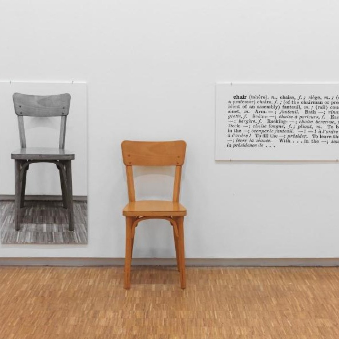 cover art for Joseph Kosuth, One and Three Chairs, 1965