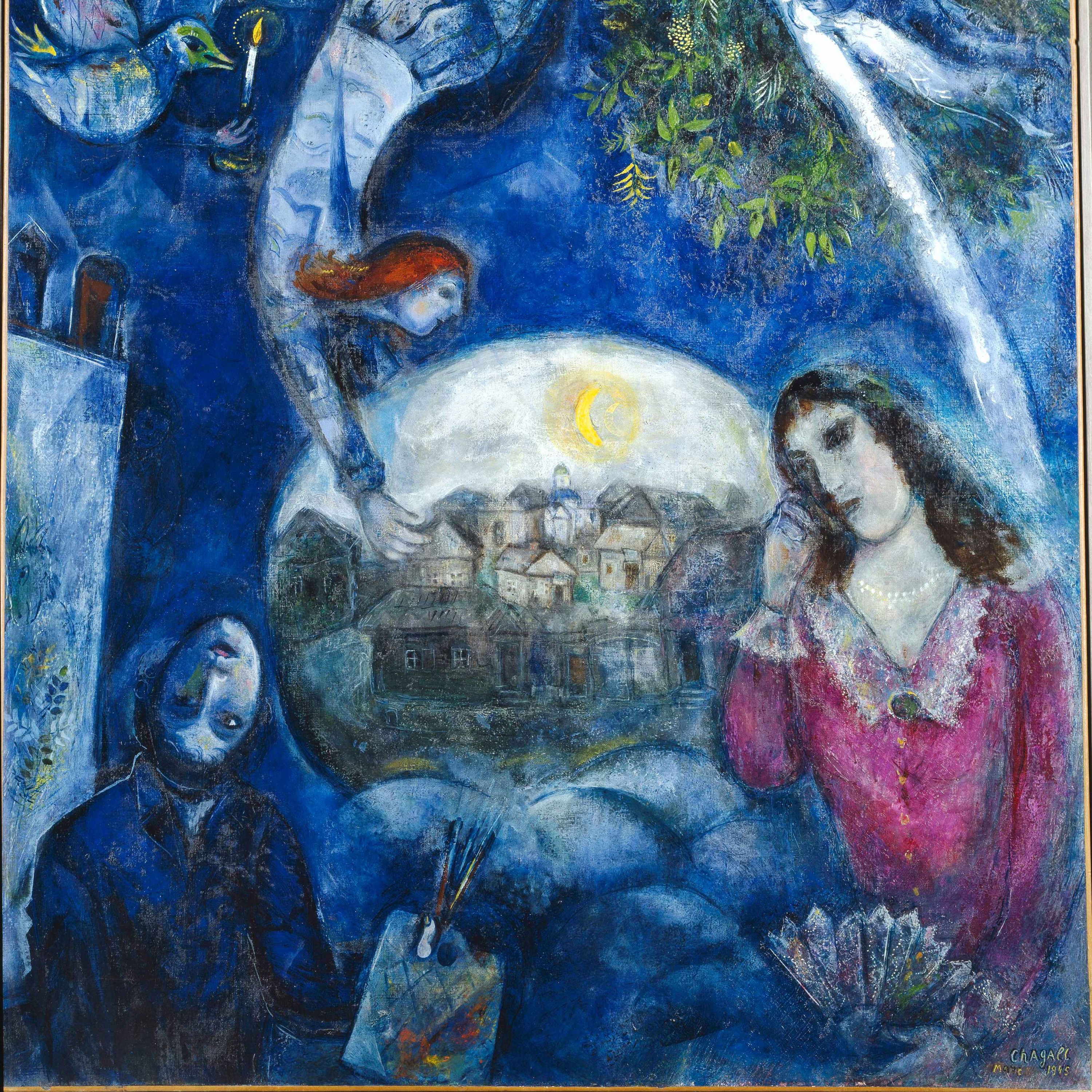 Autour d'elle, 1945 - Marc Chagall