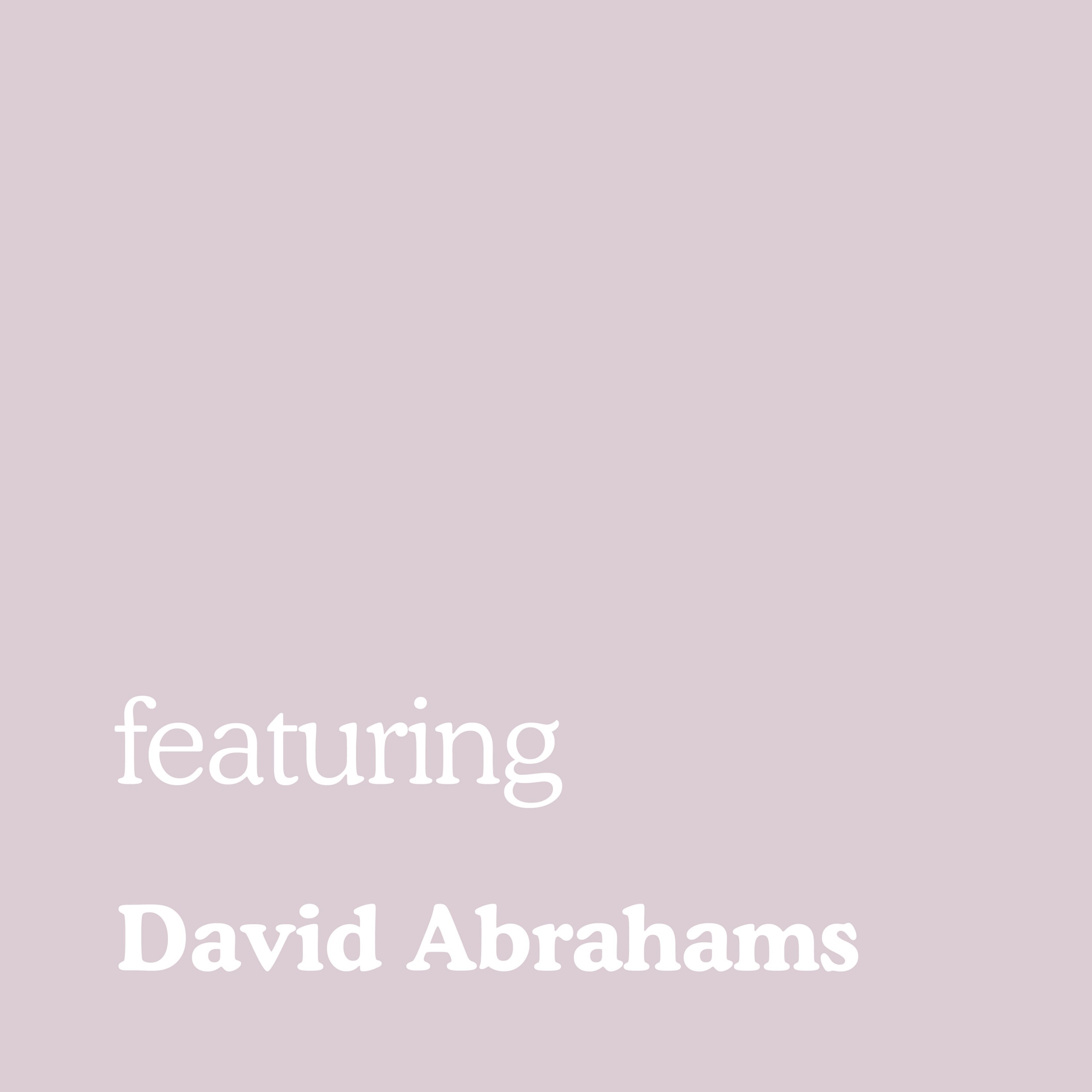 cover art for David Abrahams