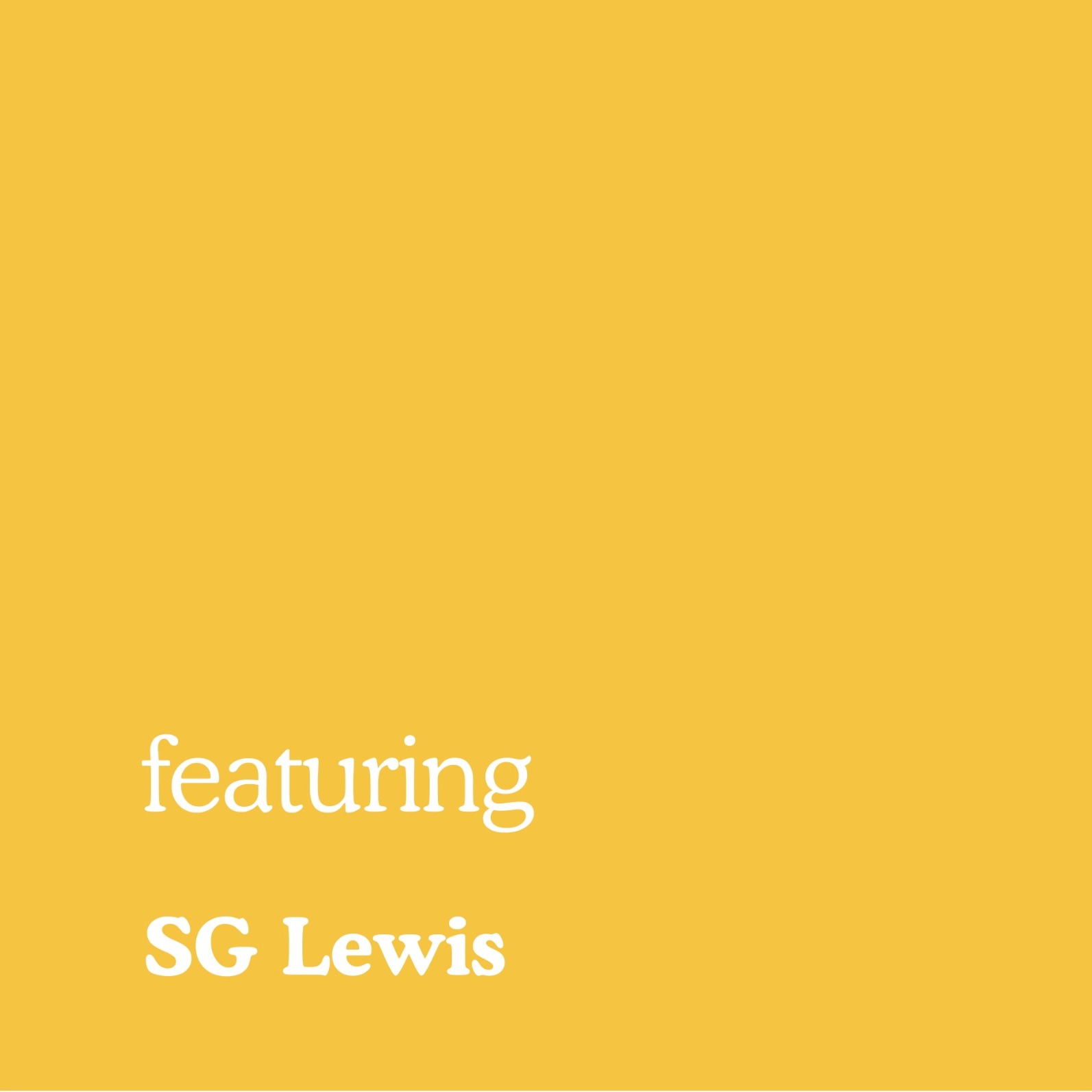 cover art for SG Lewis 