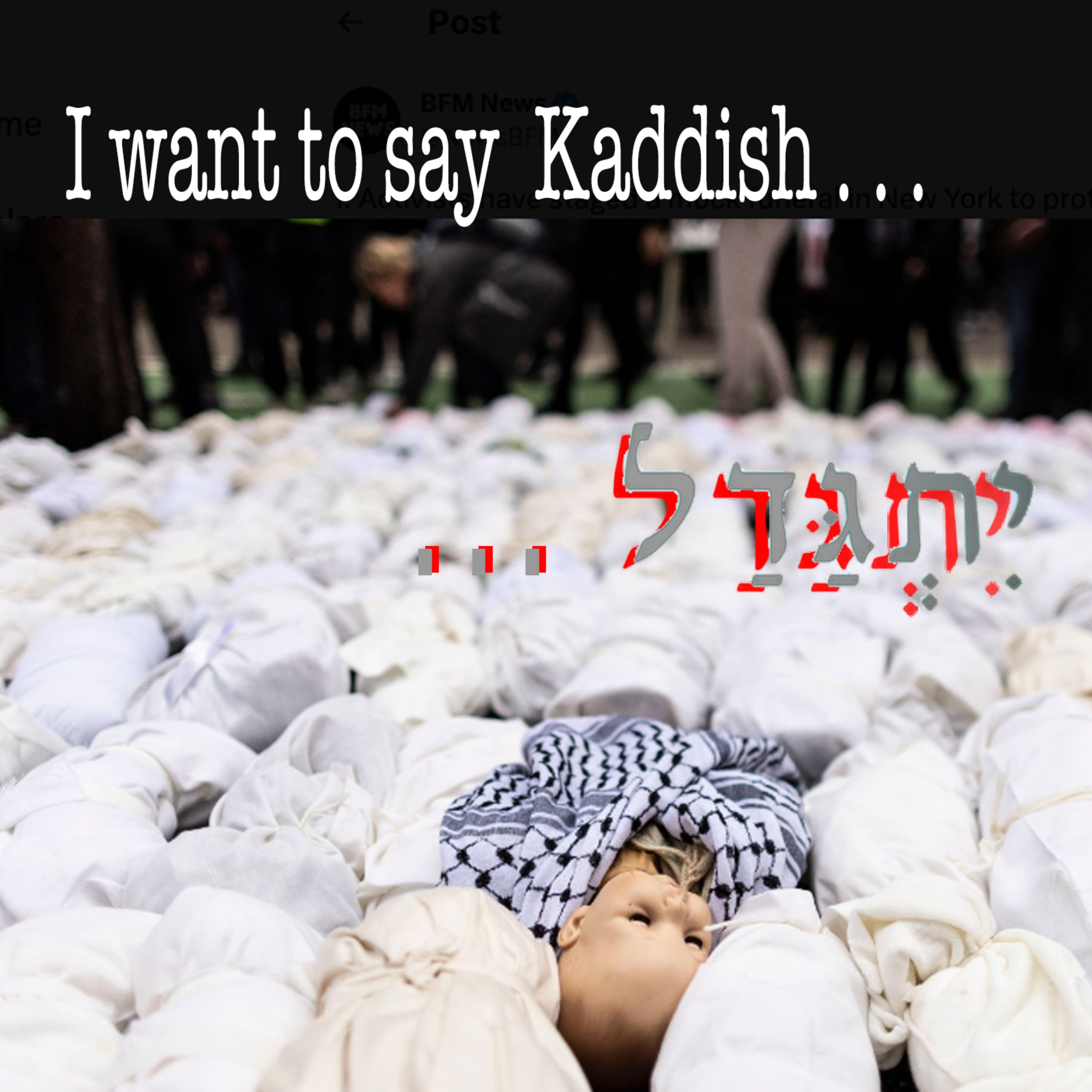 cover art for I want to say Kaddish.