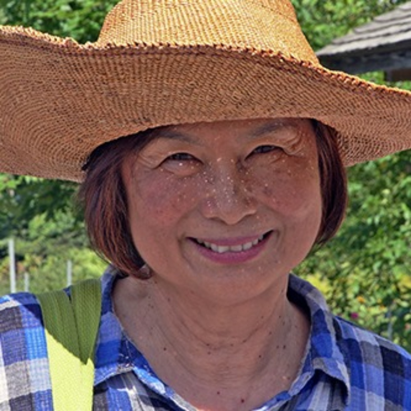 Fan Pen Chen, a professor in Guilderland's community gardens