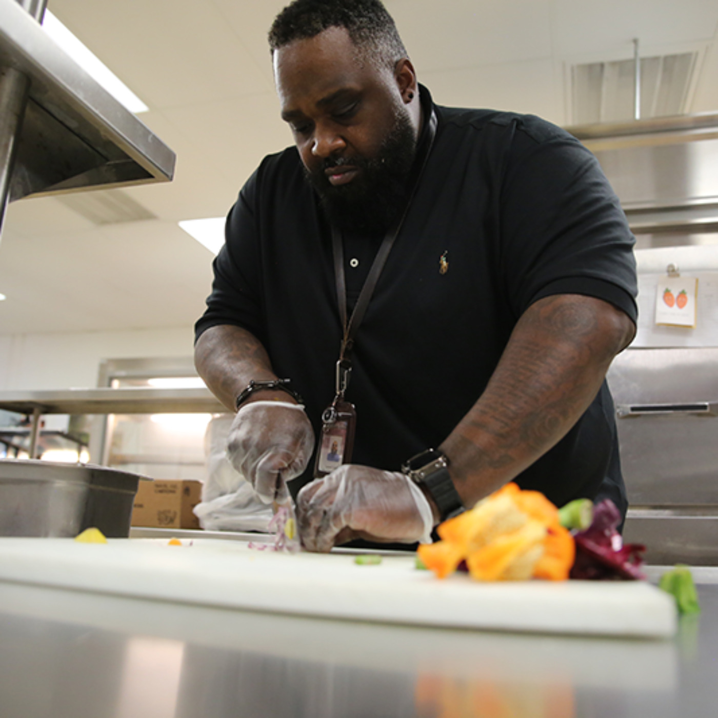 Chef Lateef Clark says good meals can make a difference in students’ lives