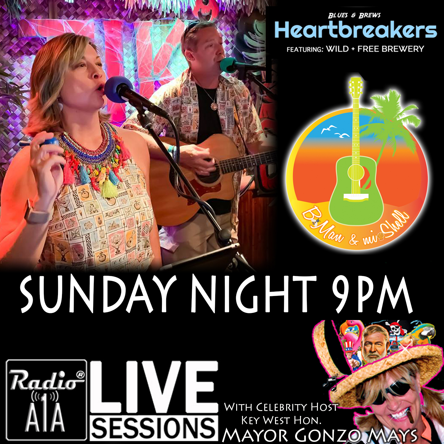 RadioA1A LIVE Sessions Presents B-Man & mi-Shell episode artwork