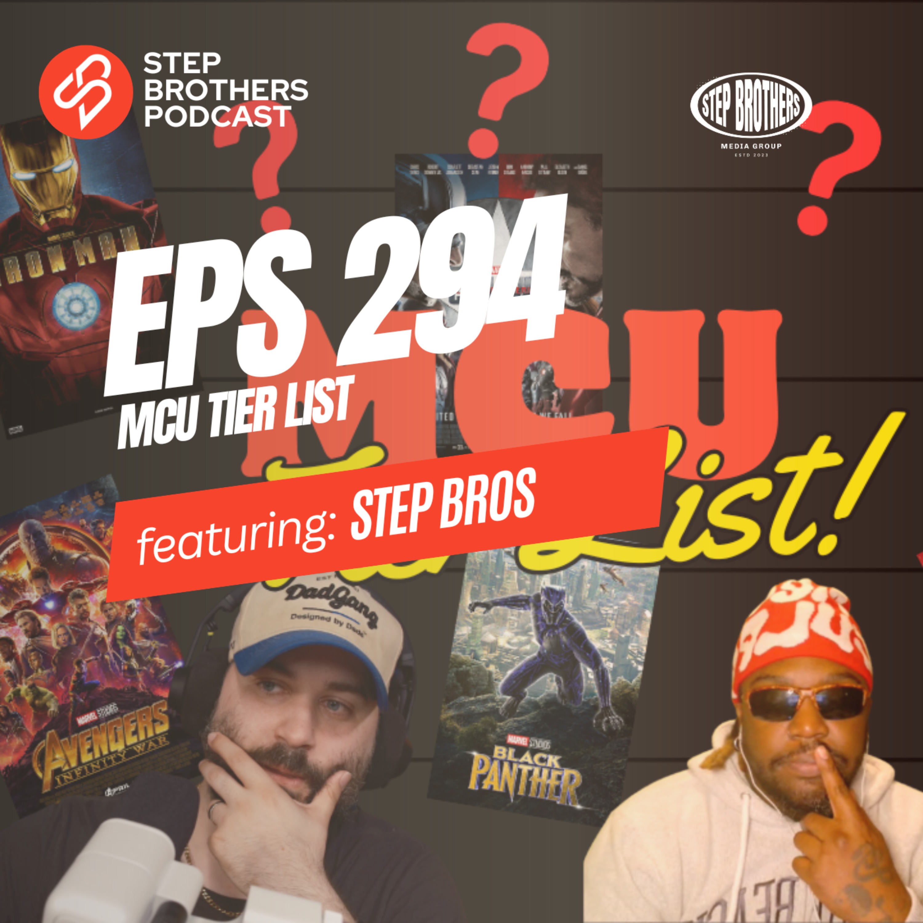 Episode 294:MCU Tier List episode artwork