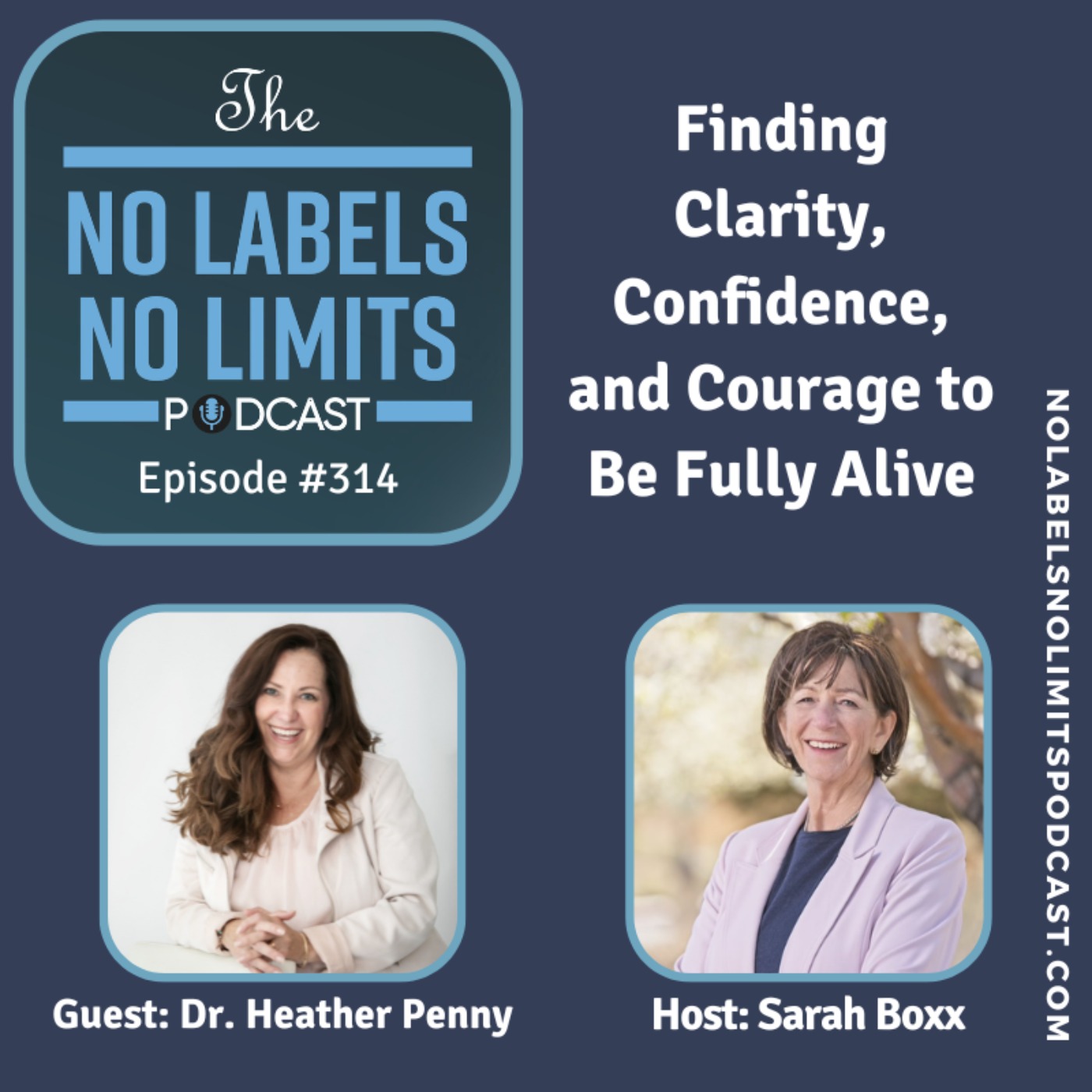cover art for 314 - Finding Clarity, Confidence, and Courage to Be Fully Alive with Dr. Heather Penny