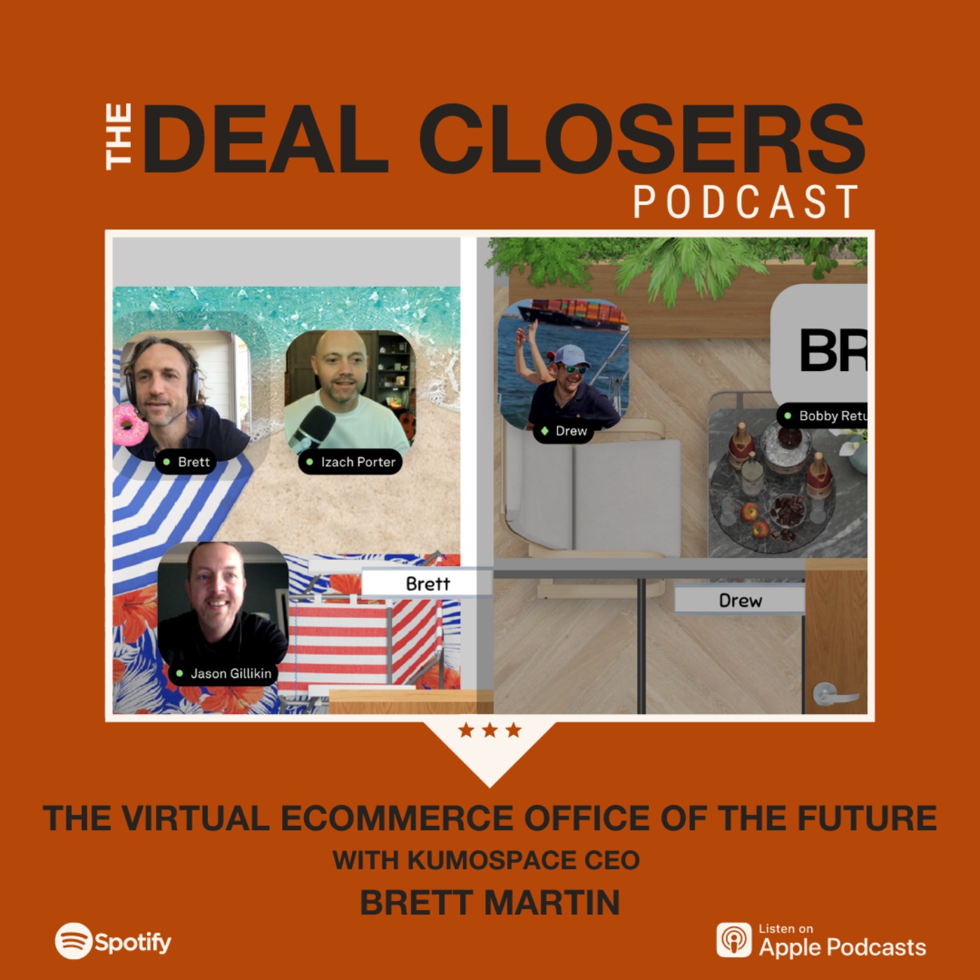 cover art for The Virtual Ecommerce Office of the Future, with Kumospace CEO Brett Martin