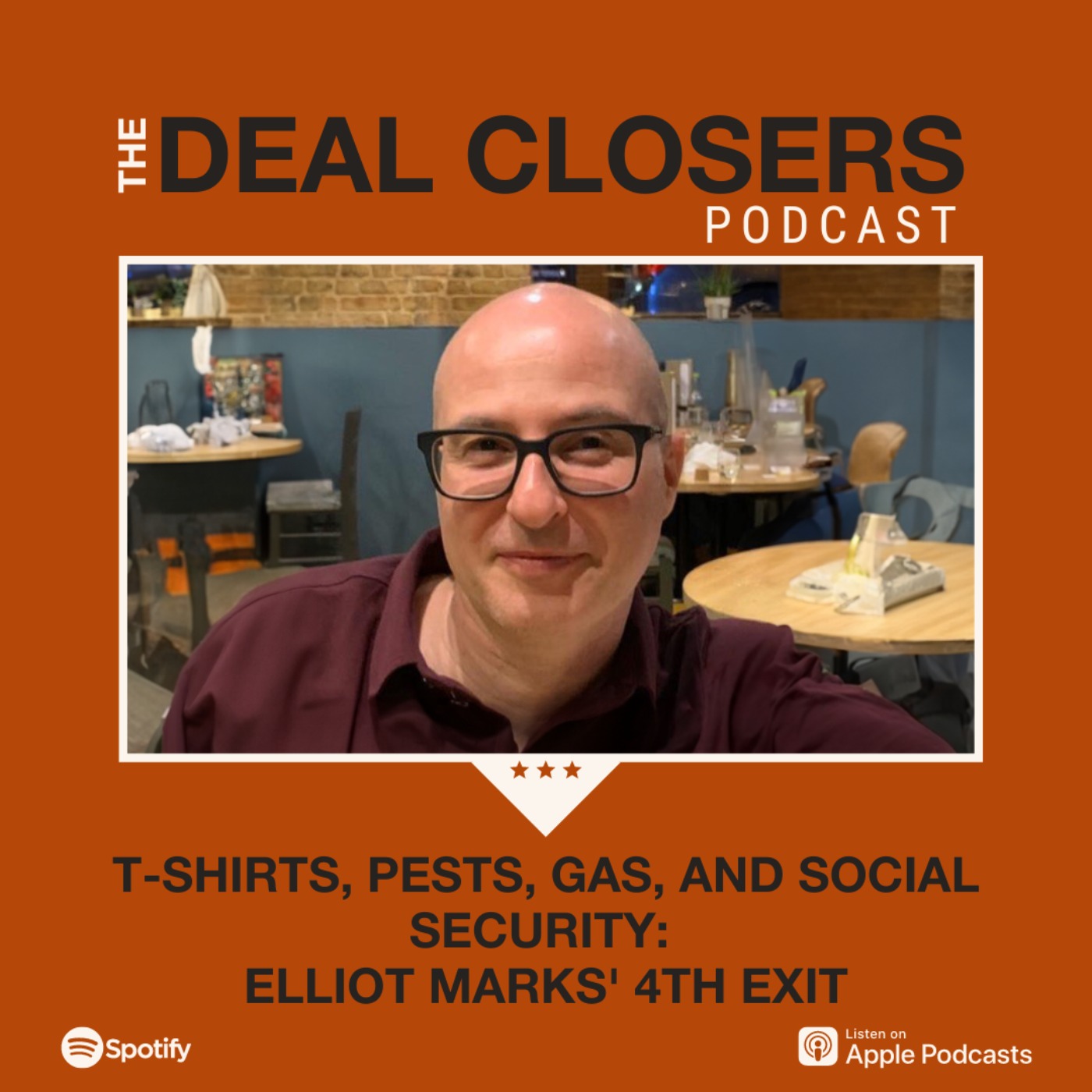 cover art for T-Shirts, Pests, Gas, and Social Security: Elliot Marks' 4th Exit