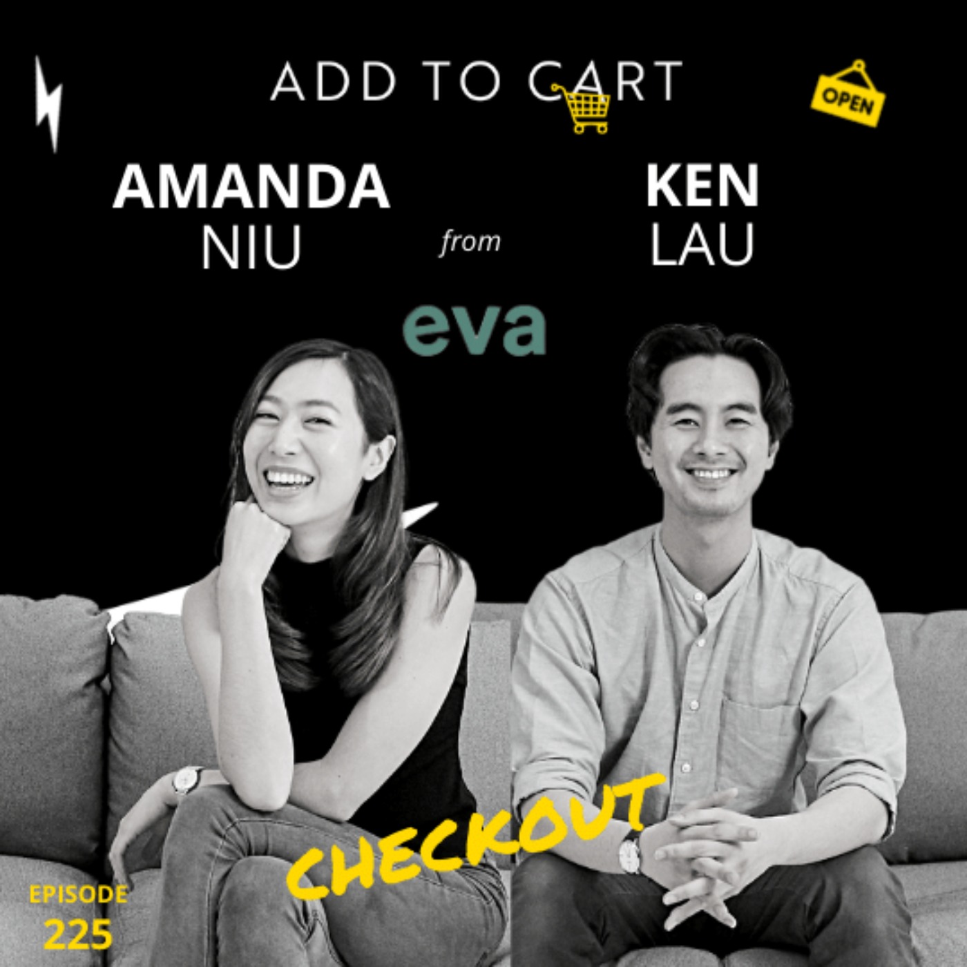 cover art for CHECKOUT Amanda Niu and Ken Lau from Eva | #225