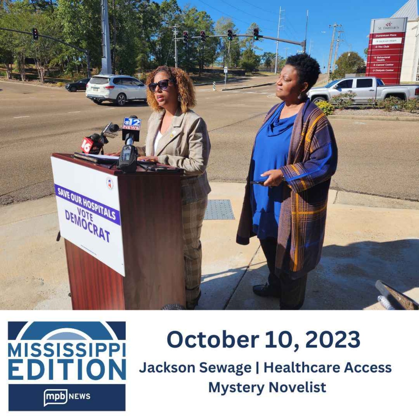10/10/2023: Jackson Sewage | Healthcare Access | Mystery Novelist