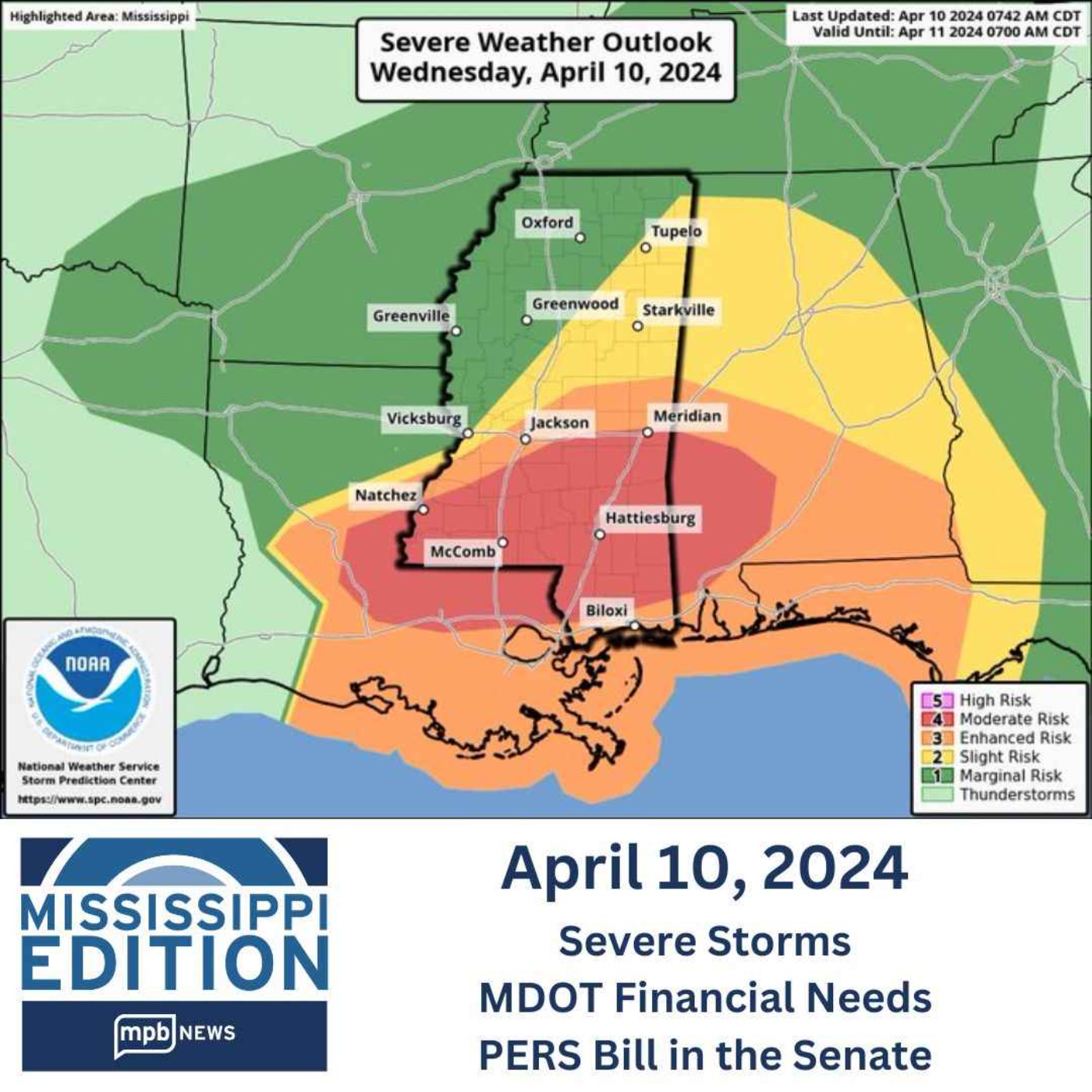 cover art for 04/10/2024: Severe Storms | MDOT Financial Needs | PERS Bill in the Senate