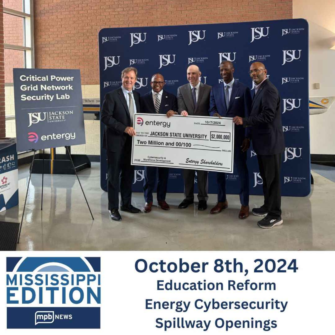 10/08/2024: Education Reform | Energy Cybersecurity | Spillway Openings
