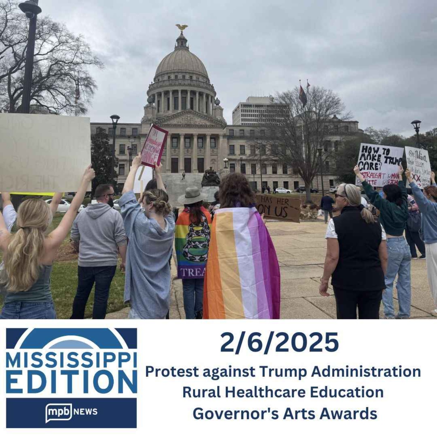 02/06/2025: Protest against Trump Administration | Rural Healthcare Education | Governor's Arts Awards