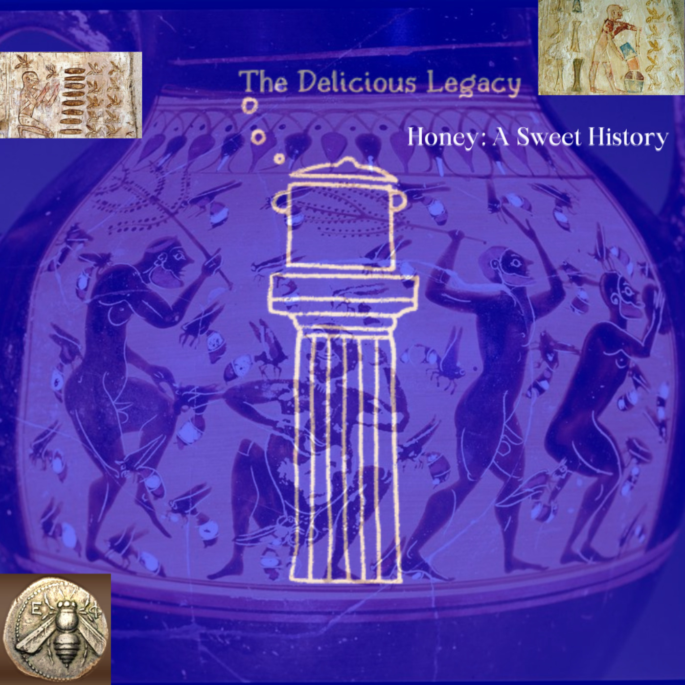 cover art for Honey: A sweet history. Food of the Gods, first food of Humankind