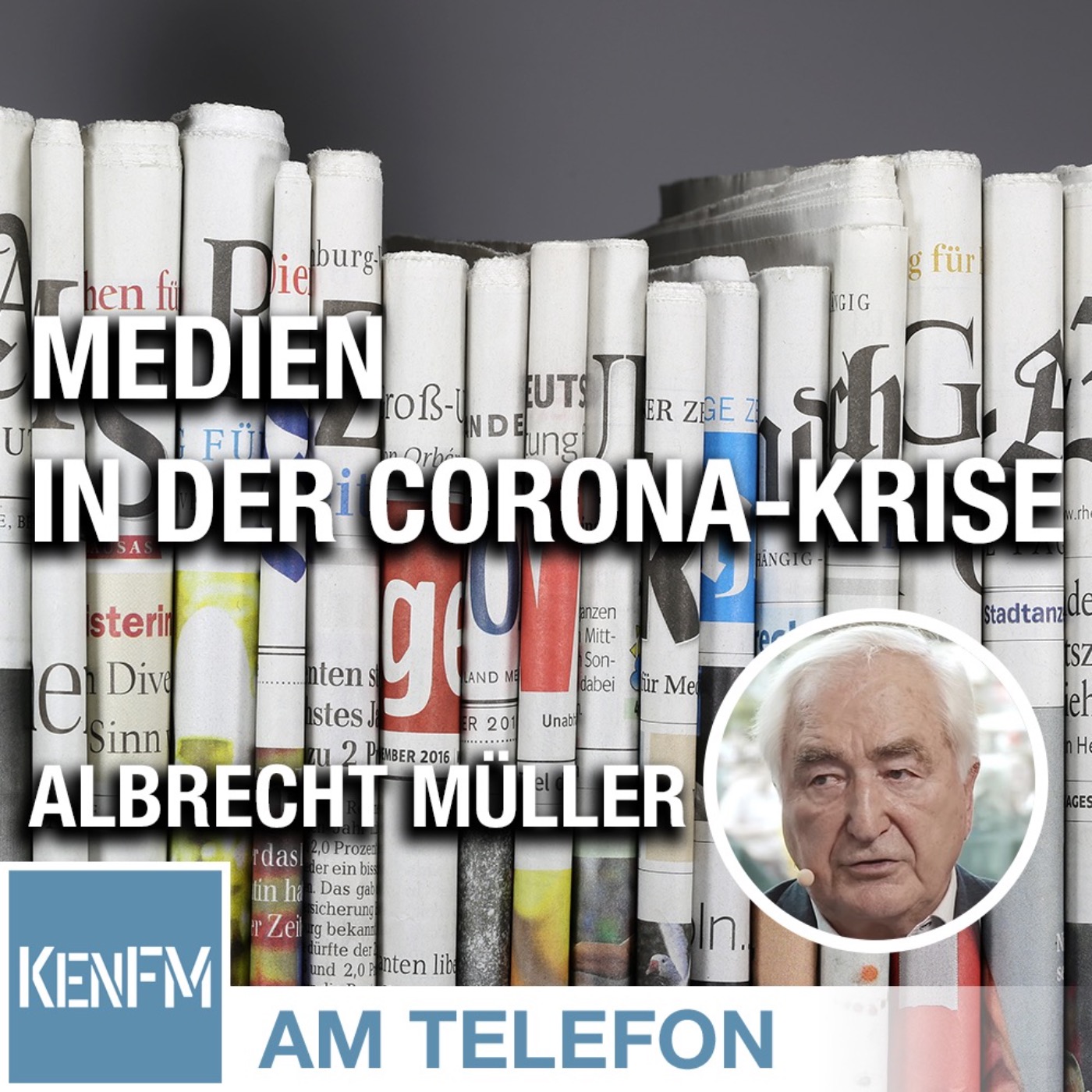 Am Telefon zur medialen Berichterstattung in Zeiten der Corona-Krise: Albrecht Müller