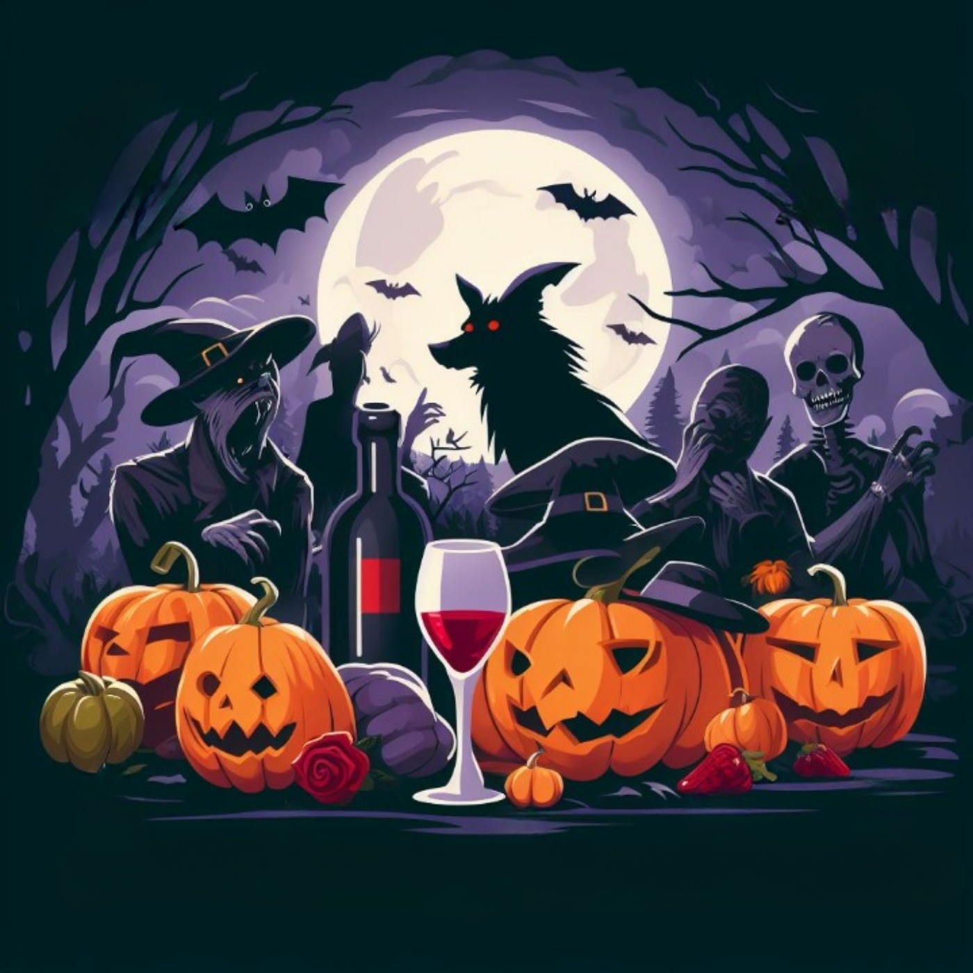 HALLOWEENSPECIAL! Spökjakt, Kyrkogården, Skelettet, Häxan episode artwork