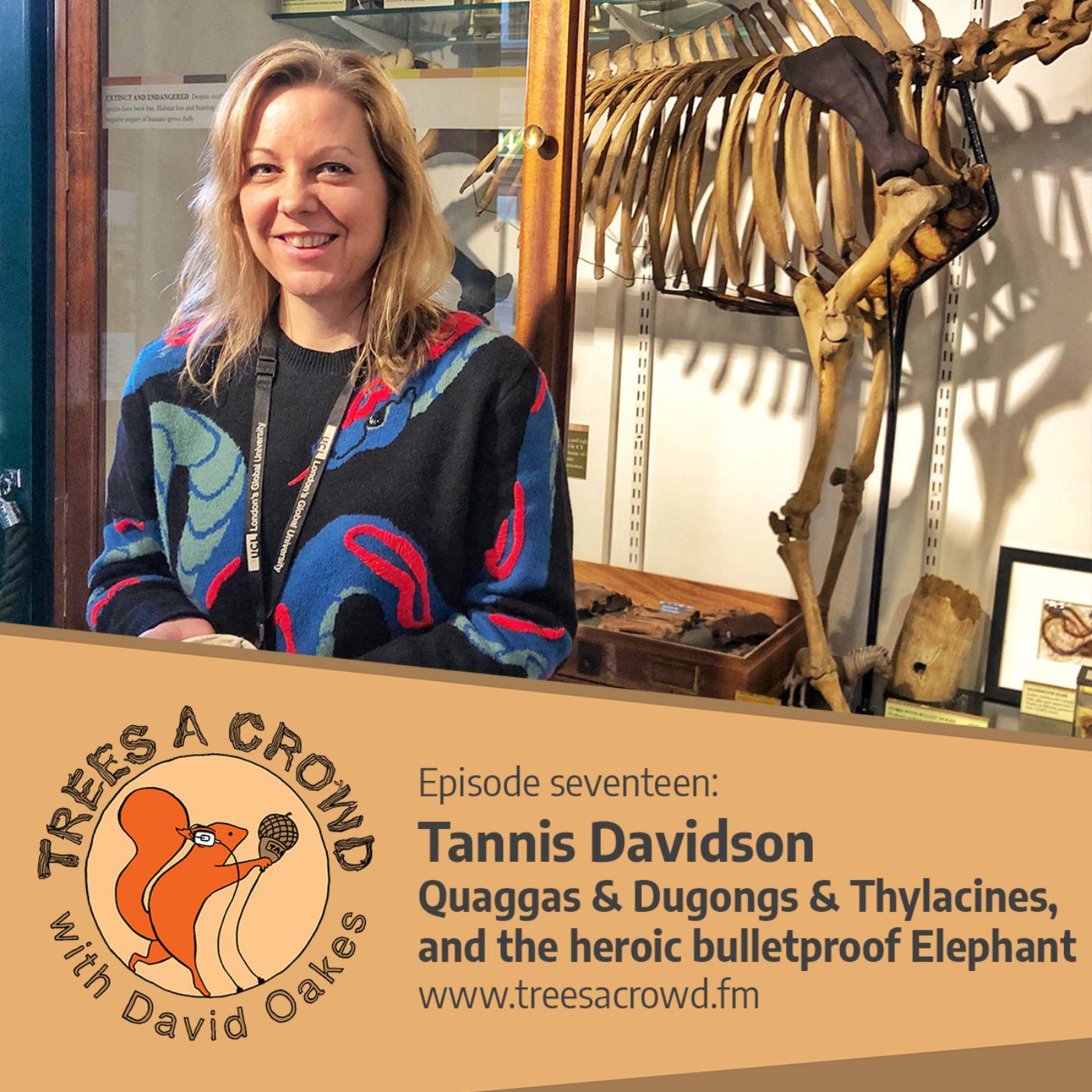 Tannis Davidson: Bulletproof elephants, 3D-printing a quagga and cloning thylacines episode artwork