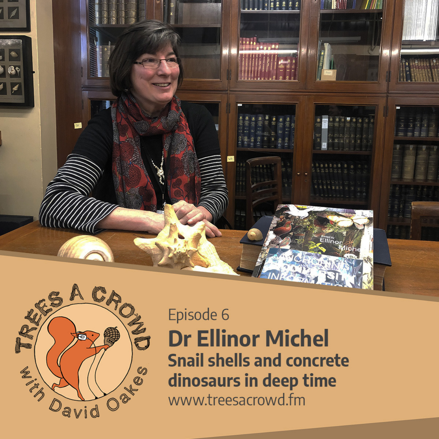 Dr Ellinor Michel: Snail shells and concrete dinosaurs in deep time episode artwork