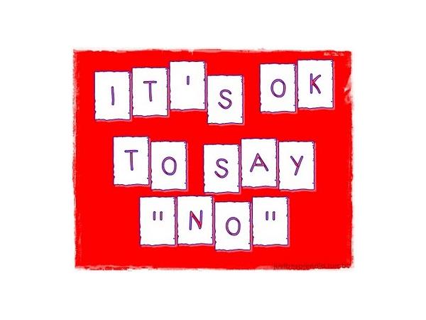 How to Say "No!"